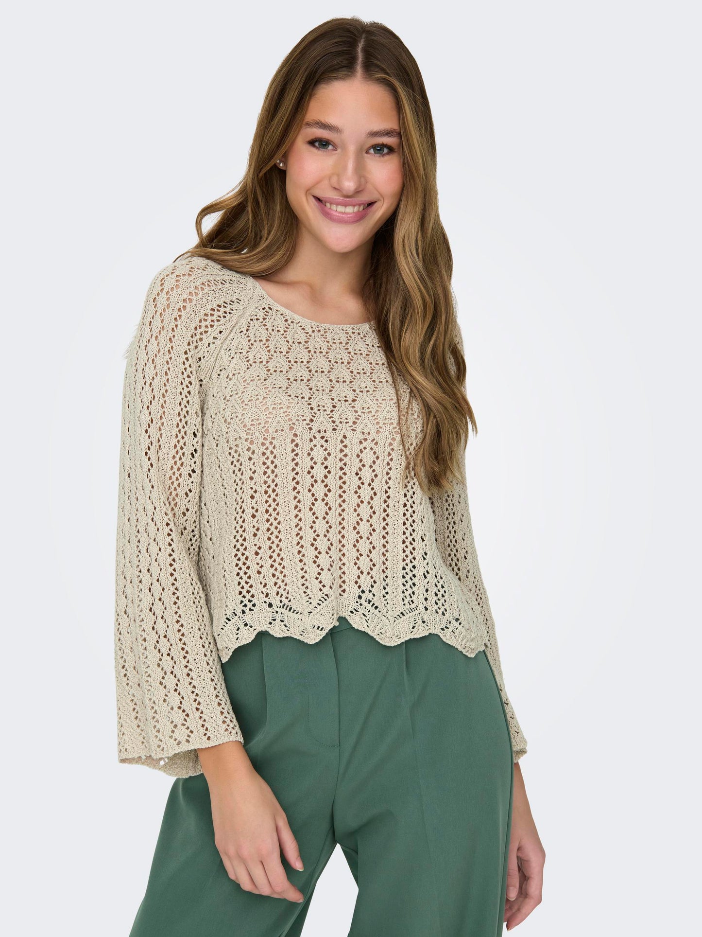 ONLNOLA LIFE 3/4 PULLOVER KNT NOOS