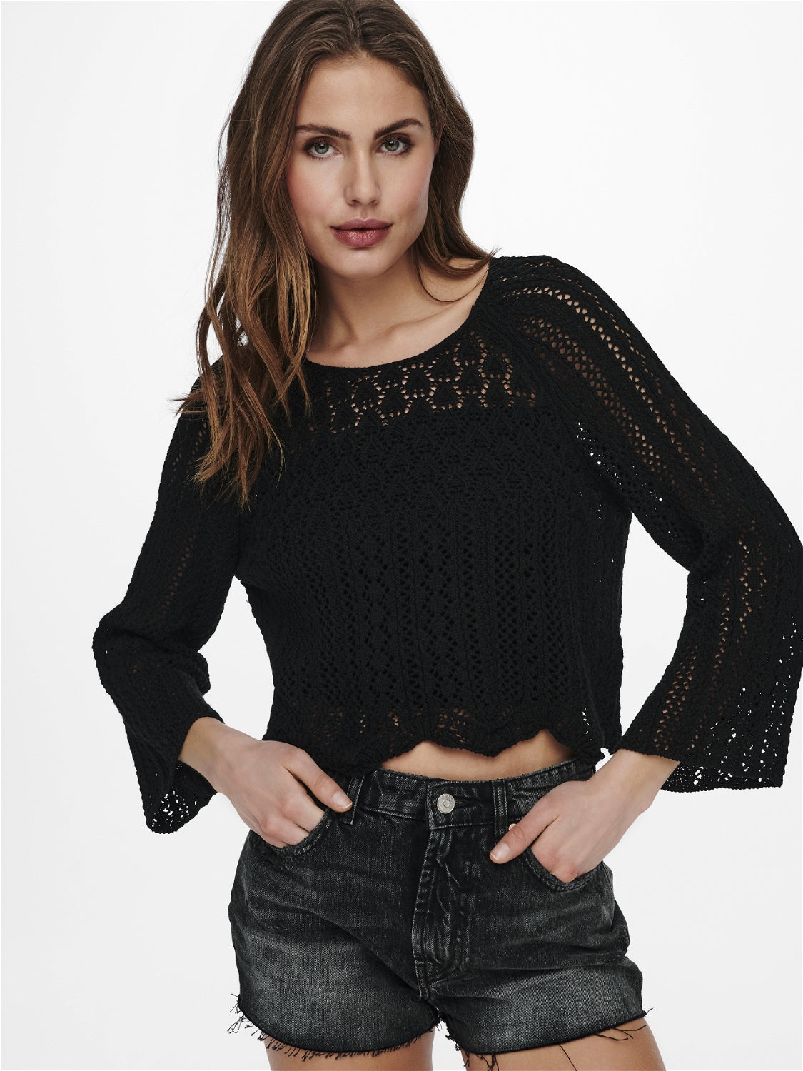 ONLNOLA LIFE 3/4 PULLOVER KNT NOOS