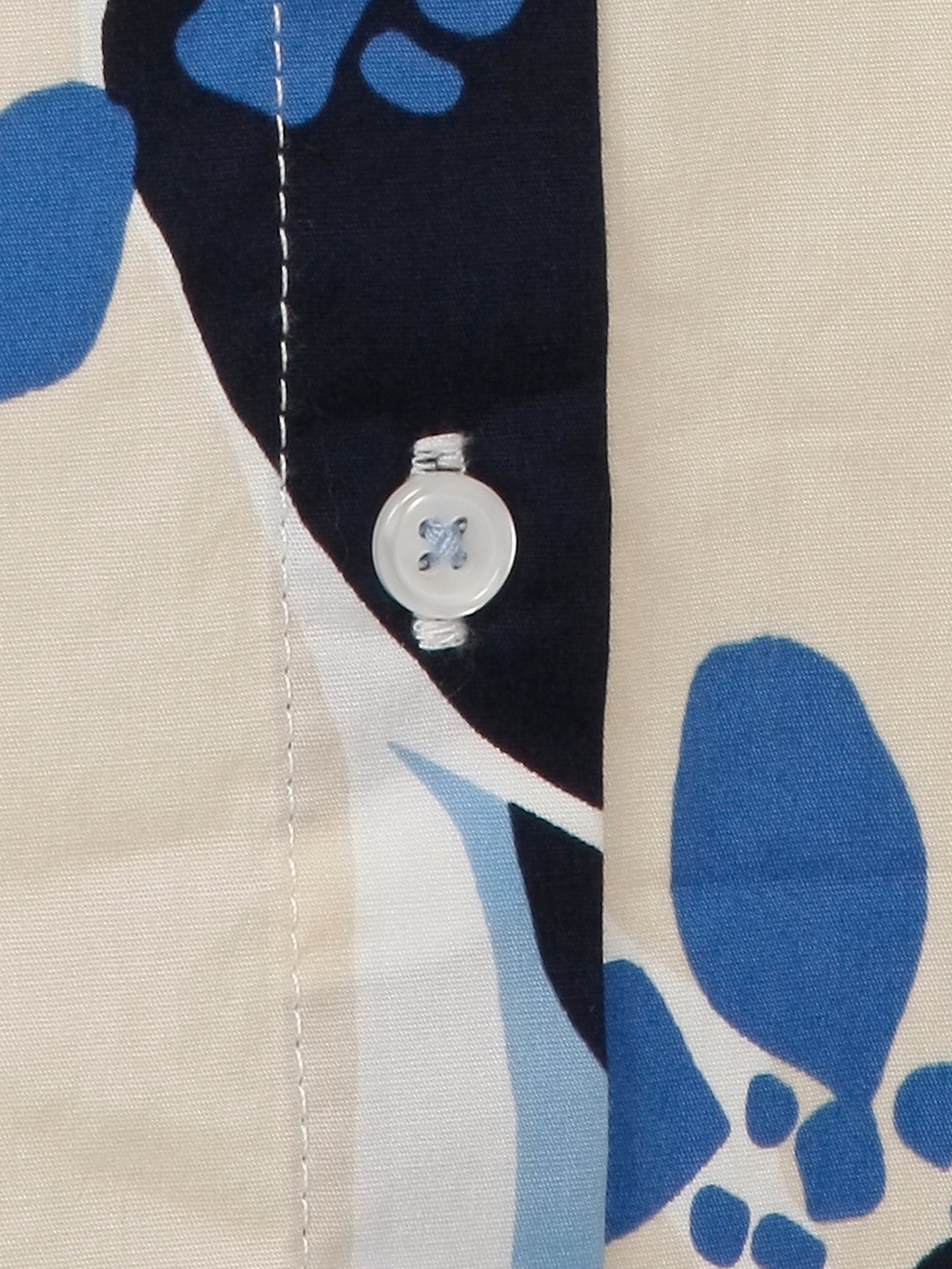 Kleid Hemdkragen 3/4 Arm Druck