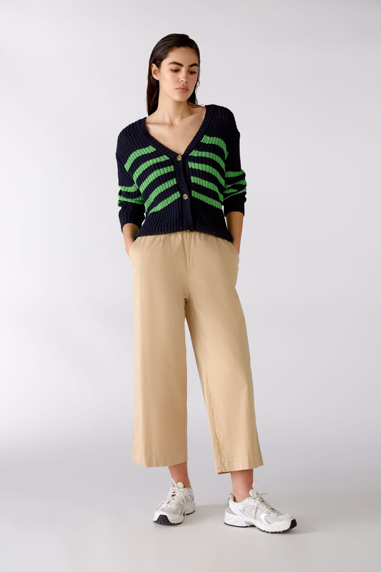 Cardigan mit Streifen