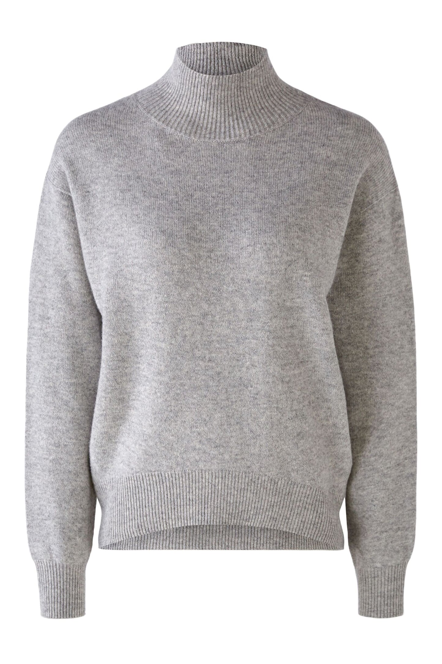 Strickpullover mit Stehkragen