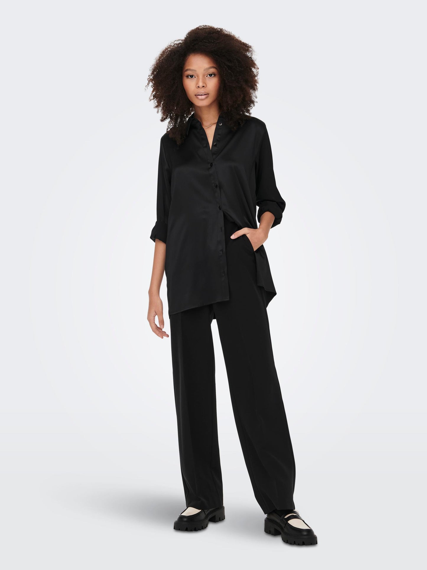 ONLVICTORIA LS LOOSE SATIN SHIRT NOOSWVN