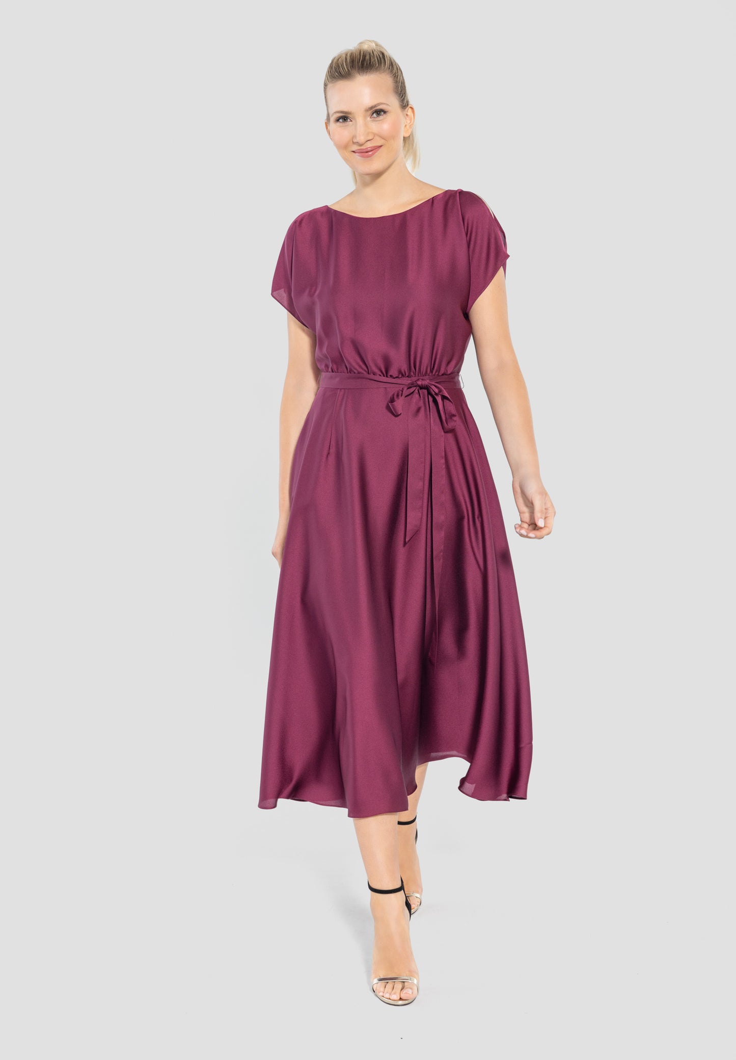 Cocktailkleid aus Satinchiffon