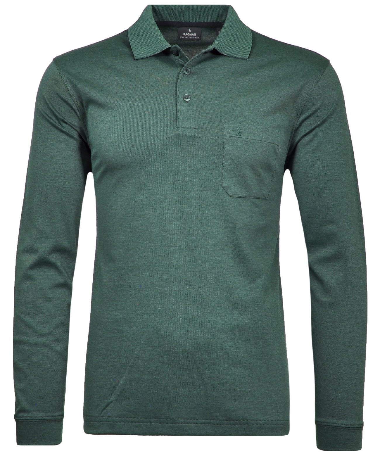 RAGMAN Softknit-Polo langarm