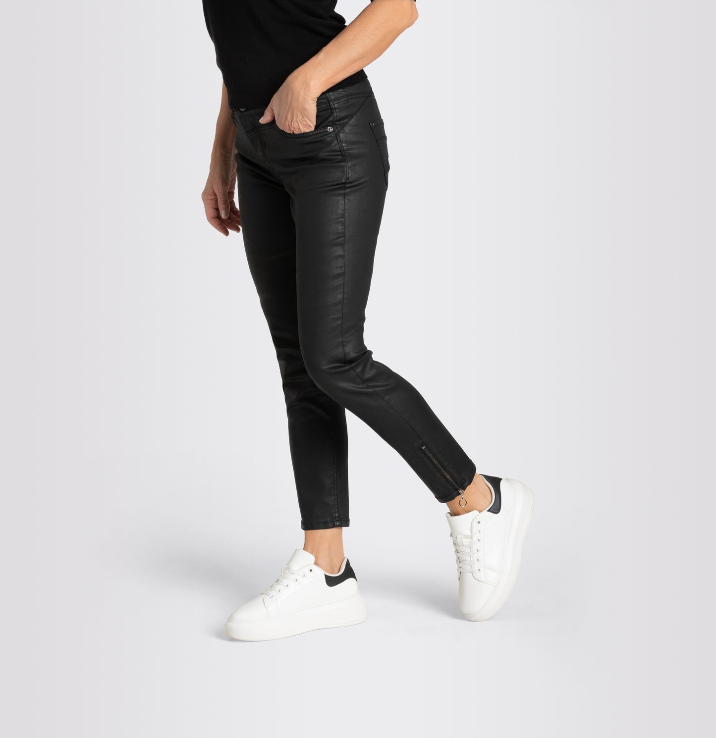 MAC JEANS - RICH SLIM, Coated cotton tencel