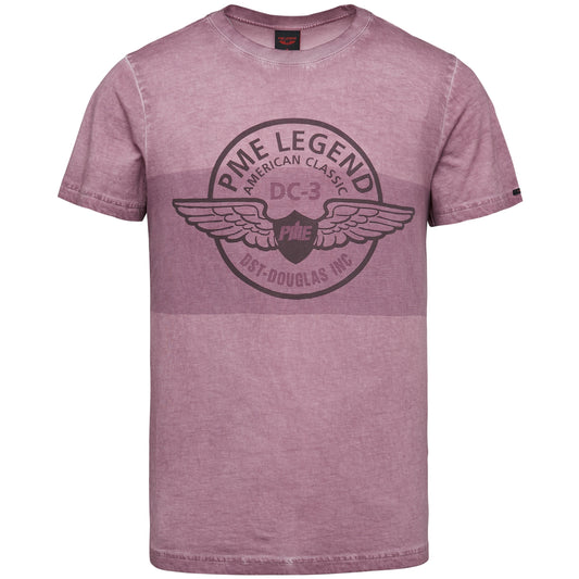 Short sleeve r-neck single jersey cold dye