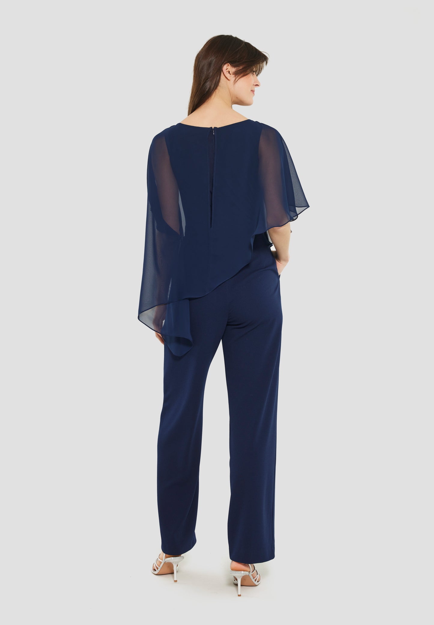 Jumpsuit mit asymmetrischem Überwurf