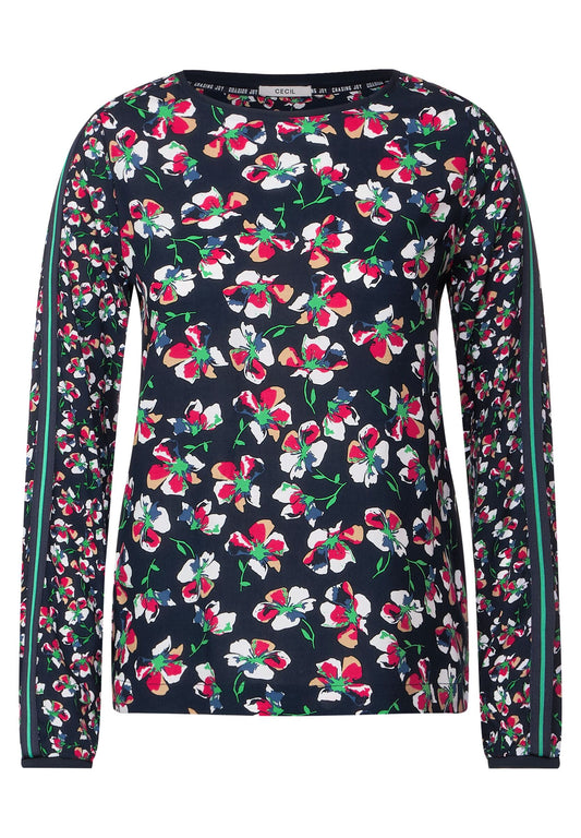 Bluse mit Blumen Printmix