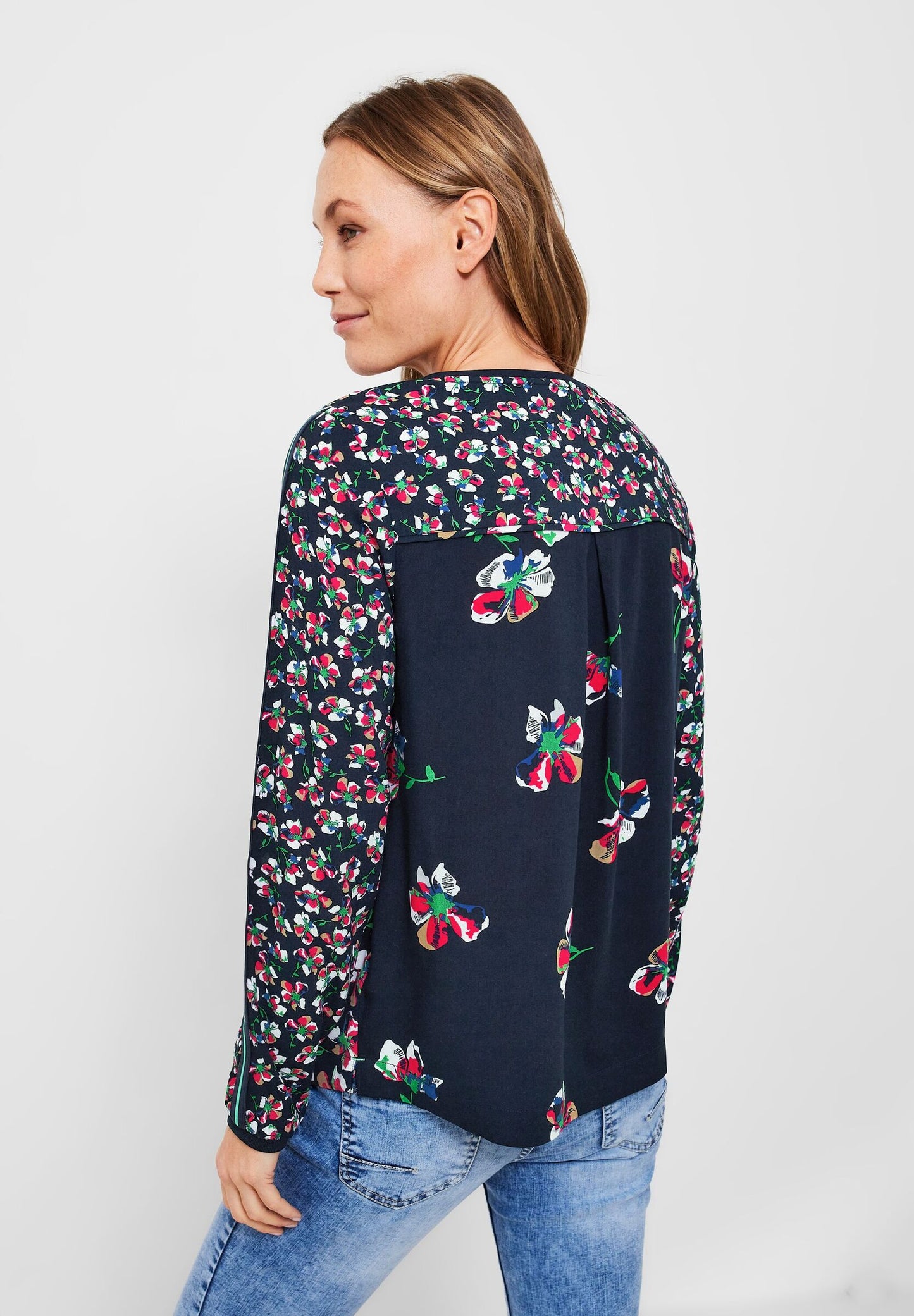 Bluse mit Blumen Printmix