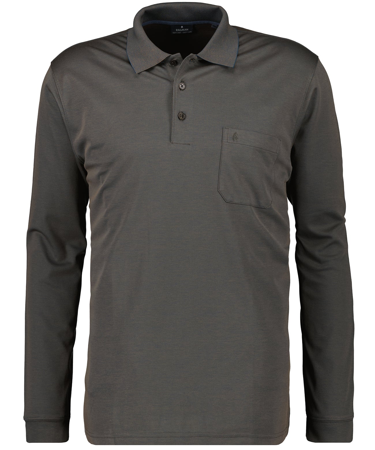 RAGMAN Softknit-Polo langarm