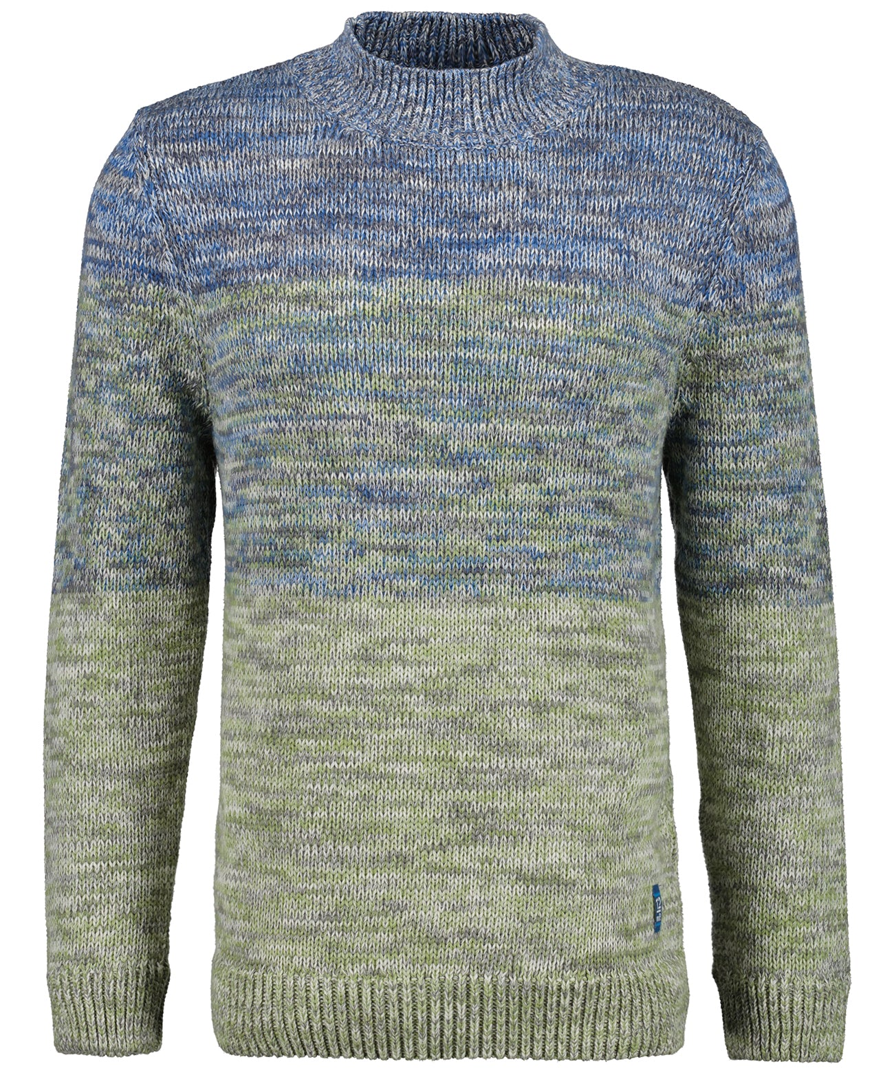 Stehkragen-Strickpullover