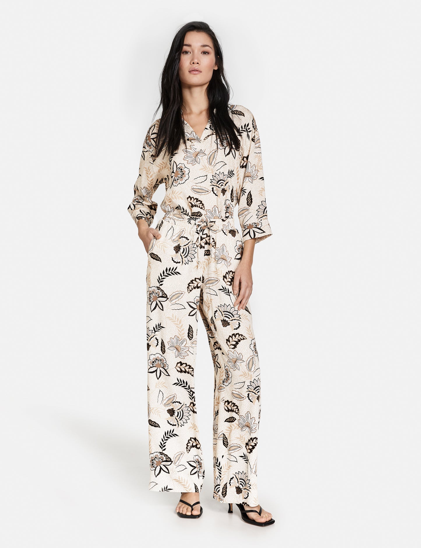 Palazzohose mit Floral-Print Palazzo