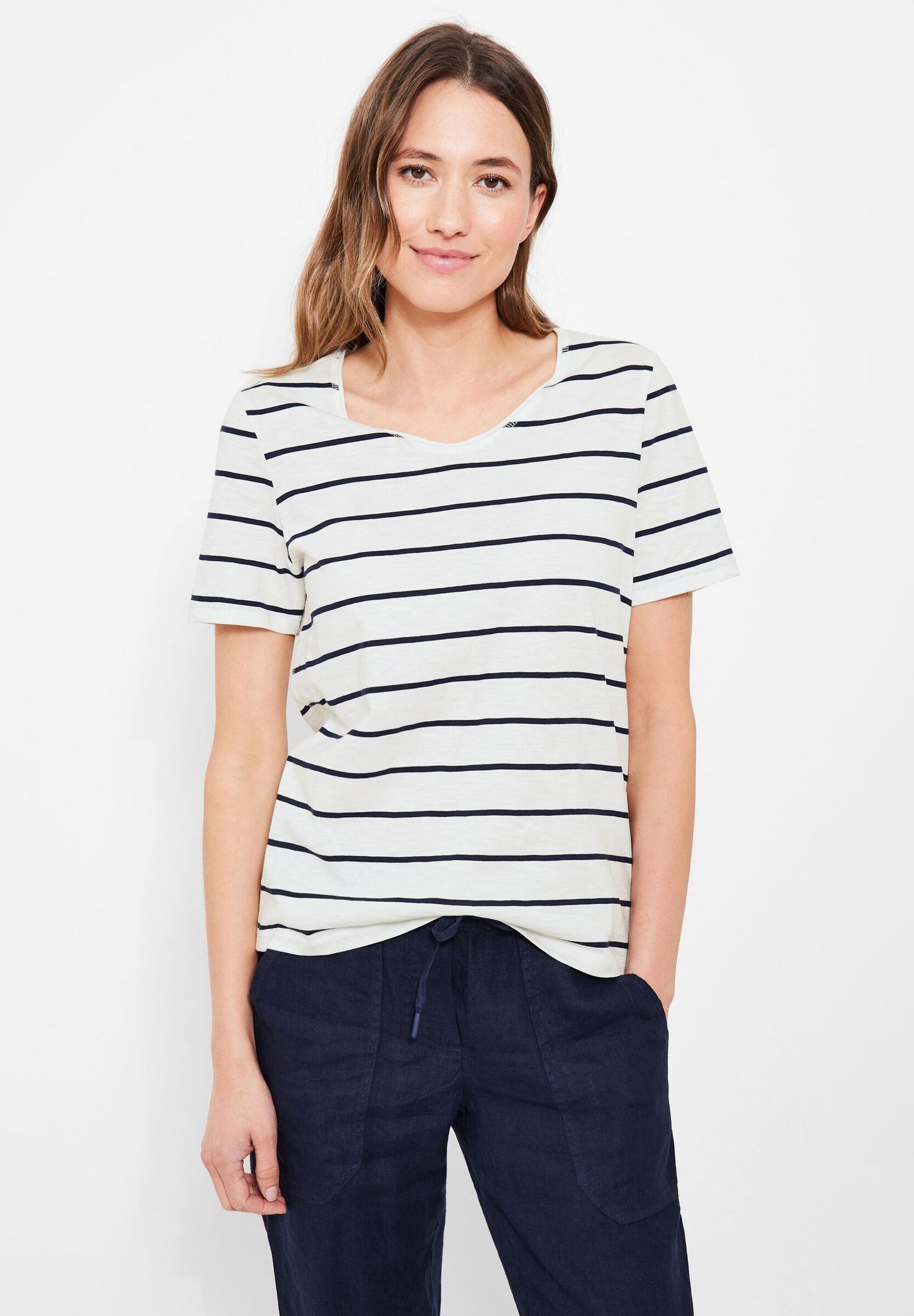 T-Shirt mit Streifenmuster