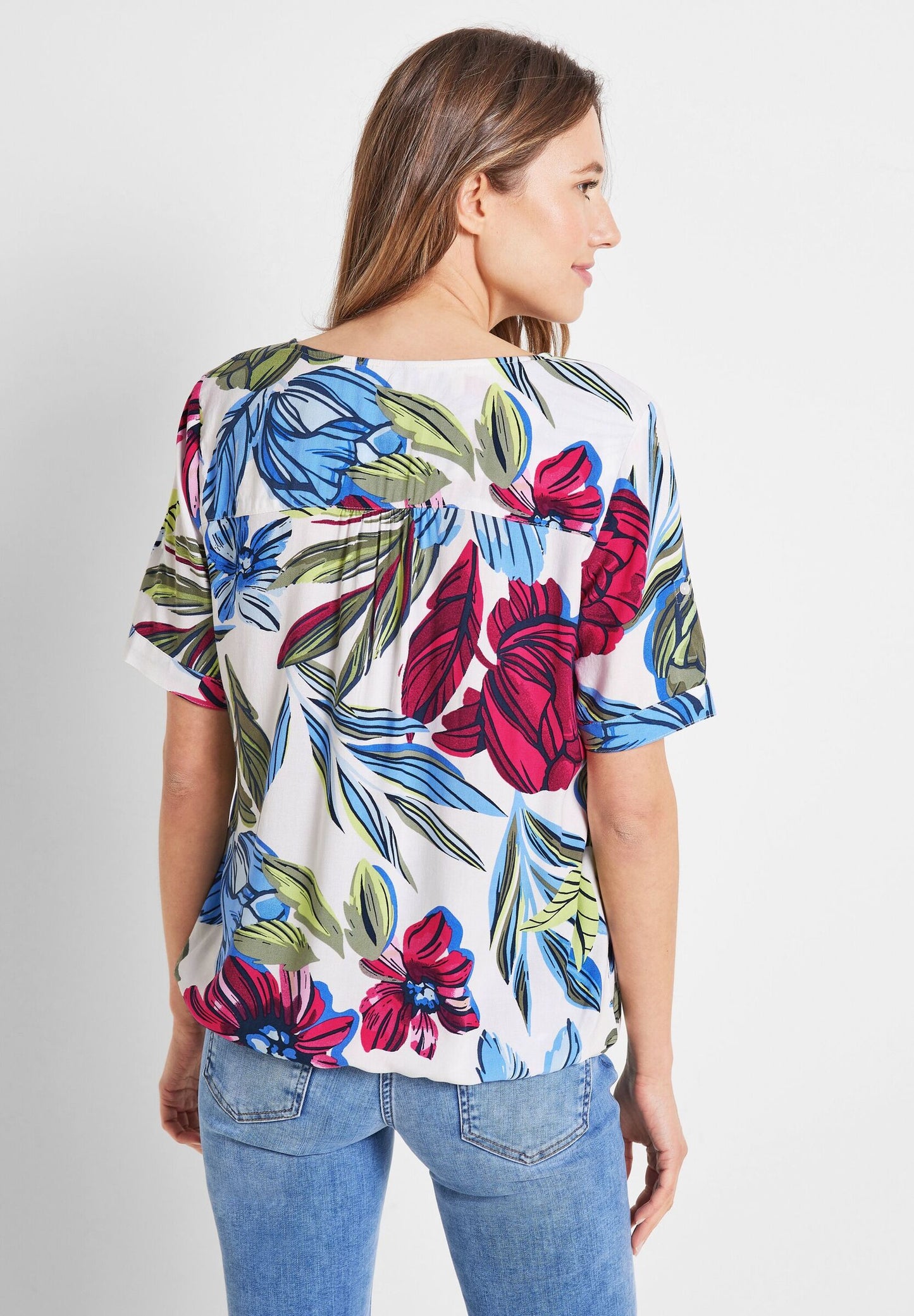 Bluse mit Blumenprint