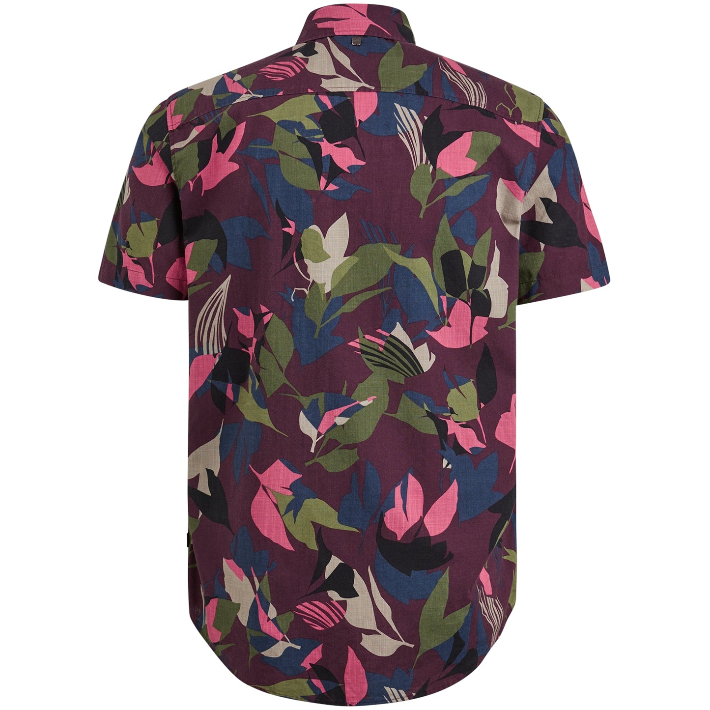 Short Sleeve Shirt Print Sid Ctn Slub