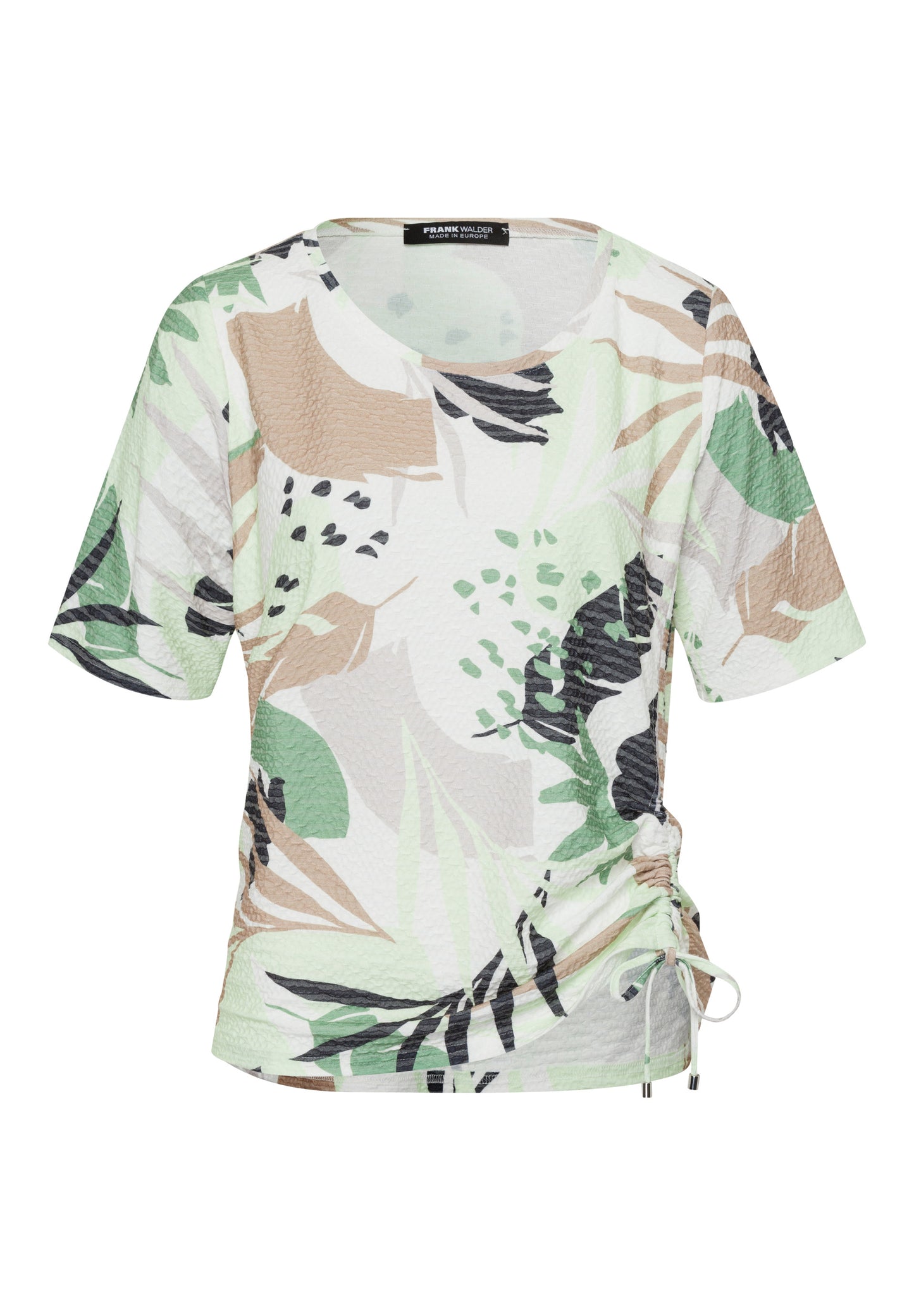 Shirt ELEMENTS mit feminin gepaspeltem Rundhals