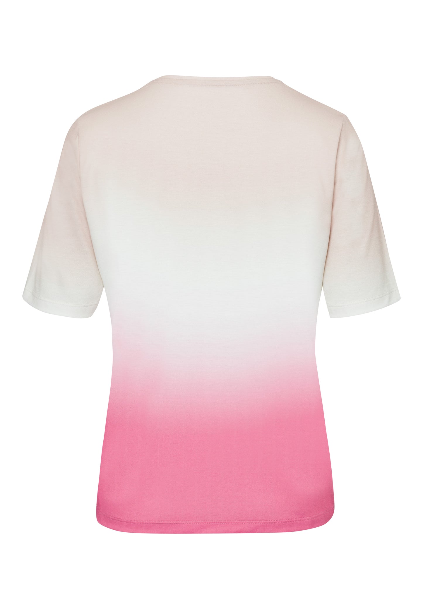 Shirt SCENTS OF HIBISKUS mit paspeliertem Rundhalsausschnitt