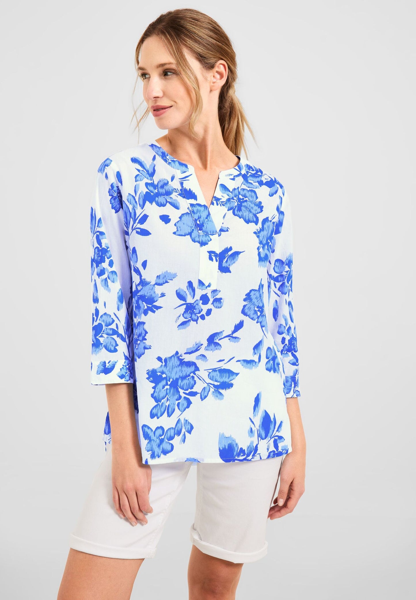 Blumenprint Bluse