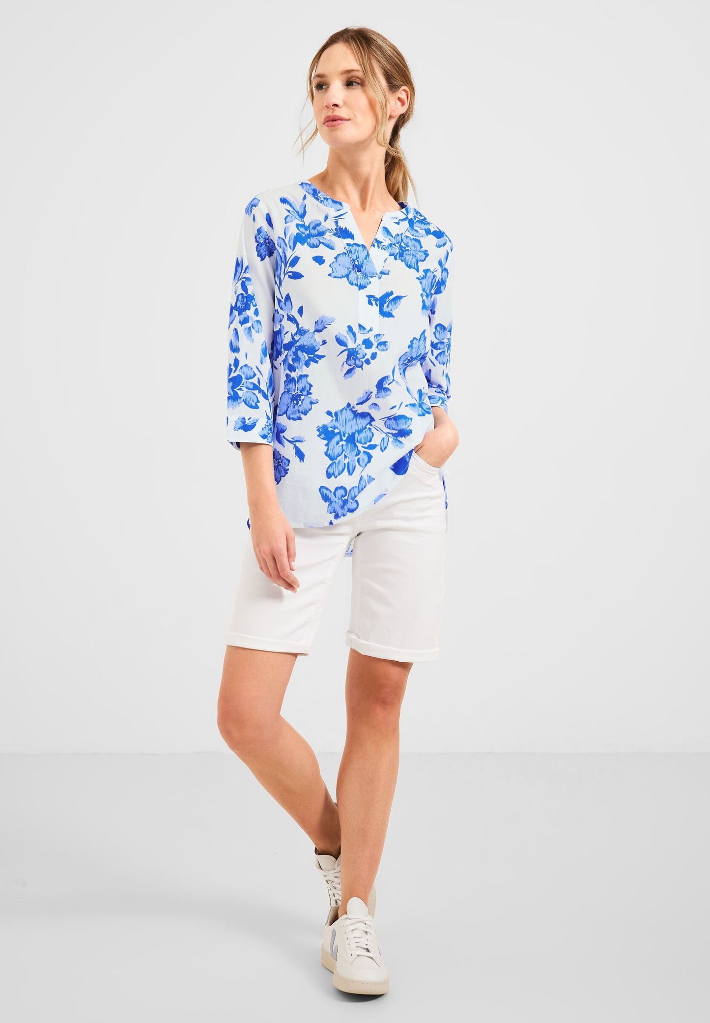 Blumenprint Bluse