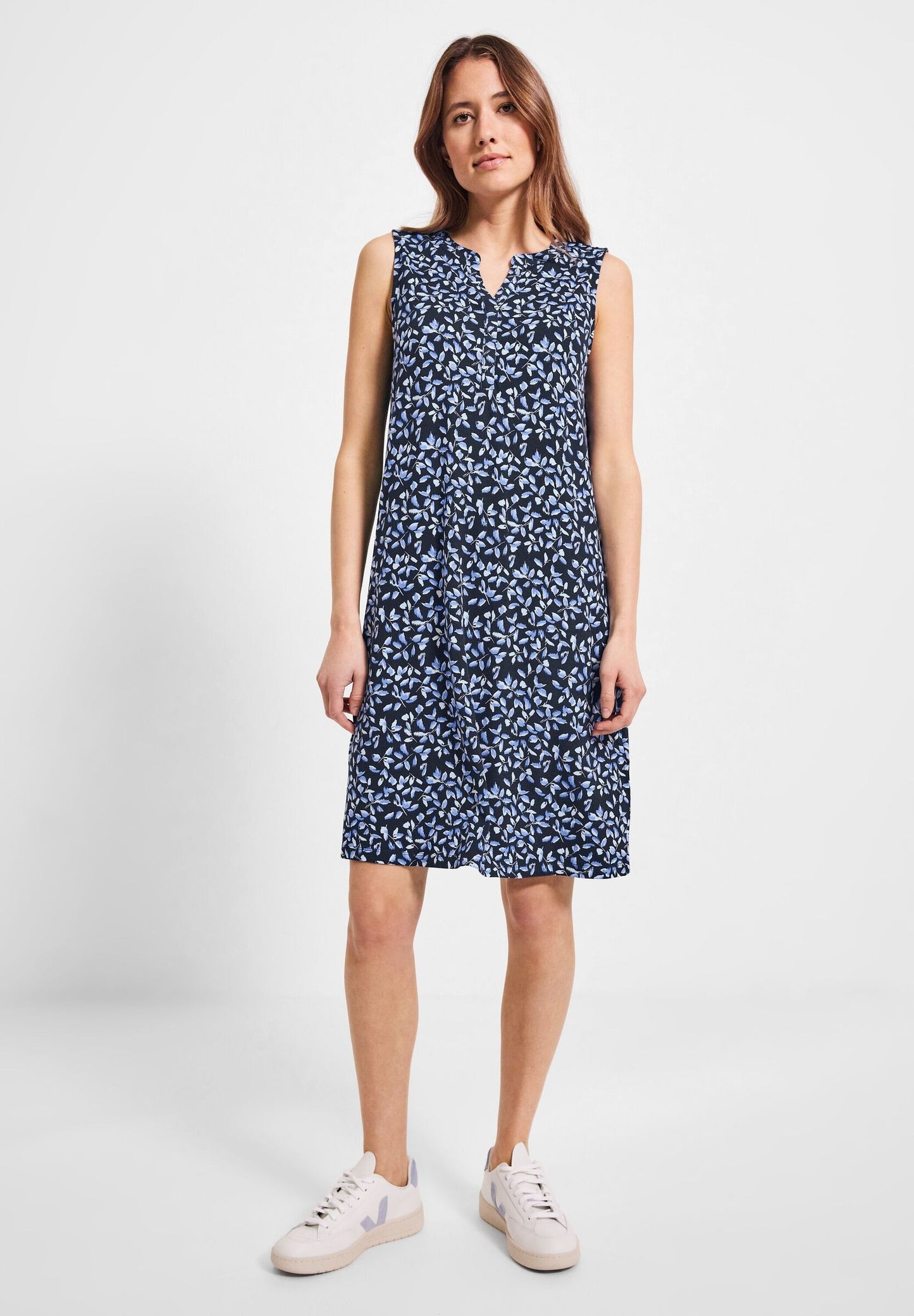 Minimalprint Jersey Kleid