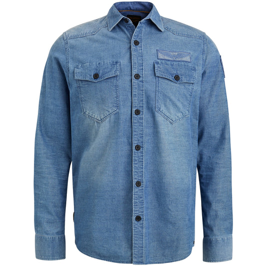 Long Sleeve Shirt Indigo Corduroy