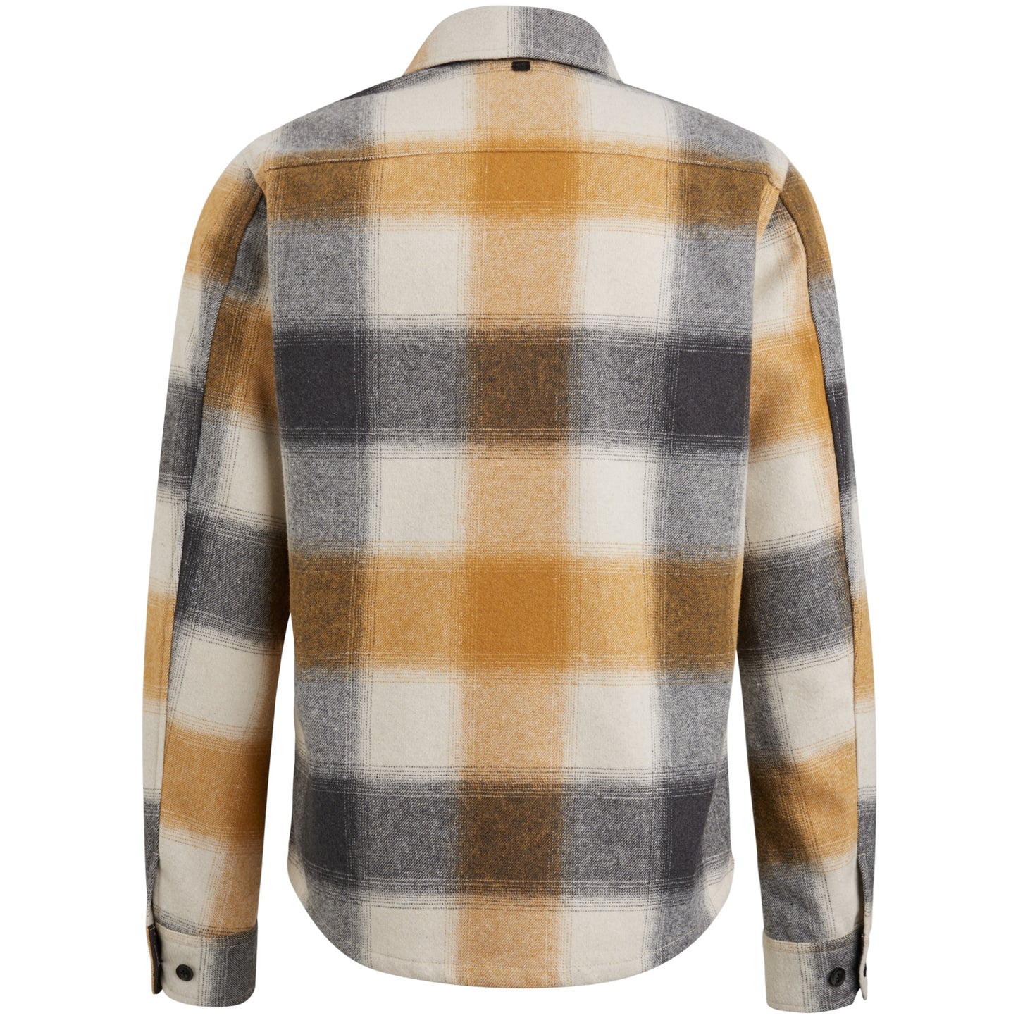 Long Sleeve Shirt Check Brushed Woolblend