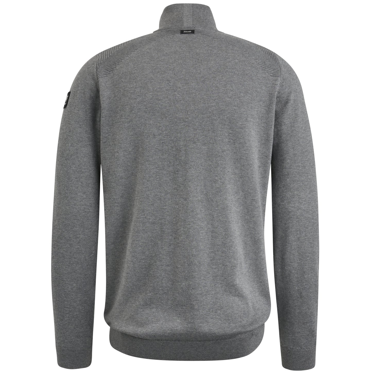 Half zip collar cotton melange