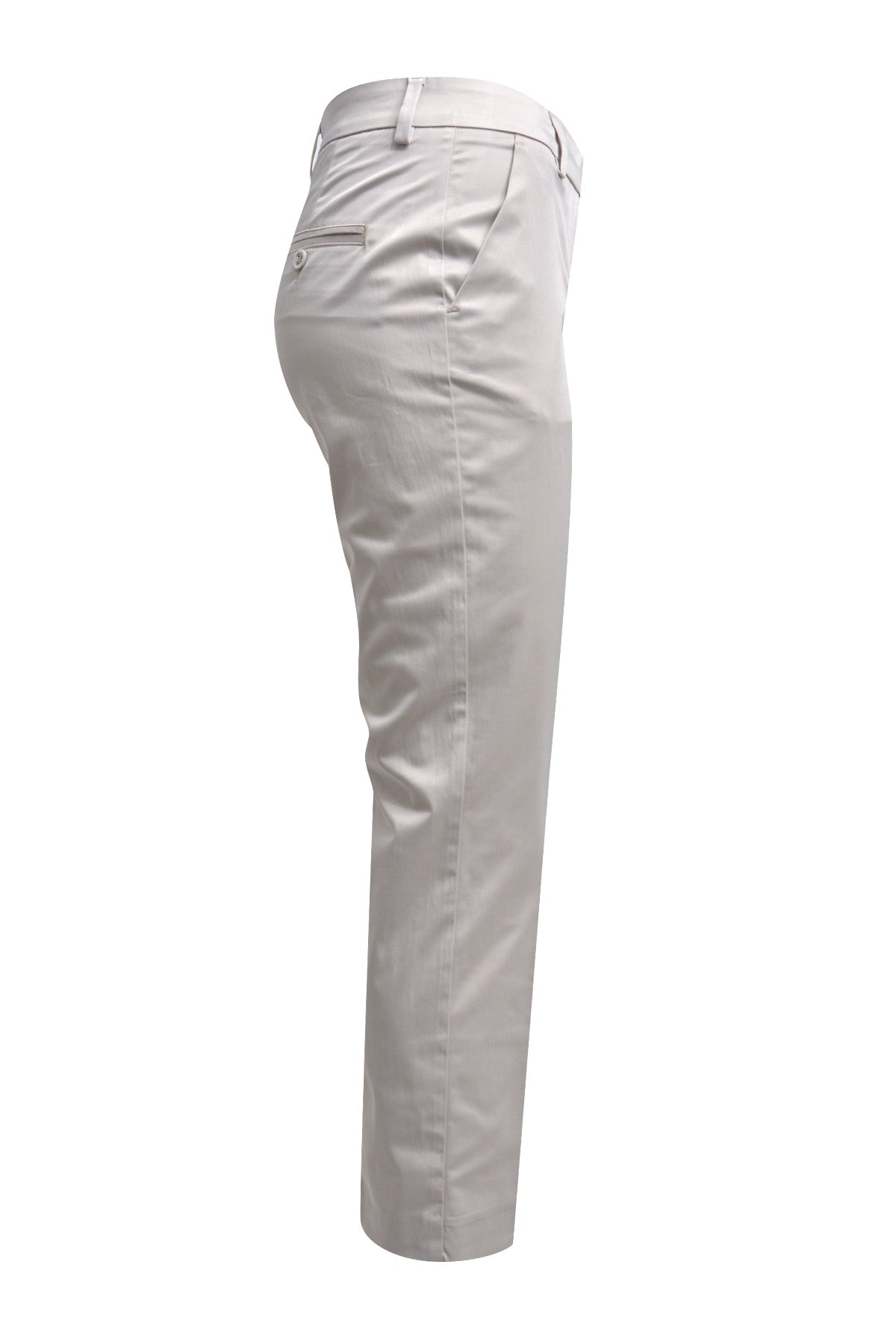 slim leg pants, pockets at front and patched pockets at back and