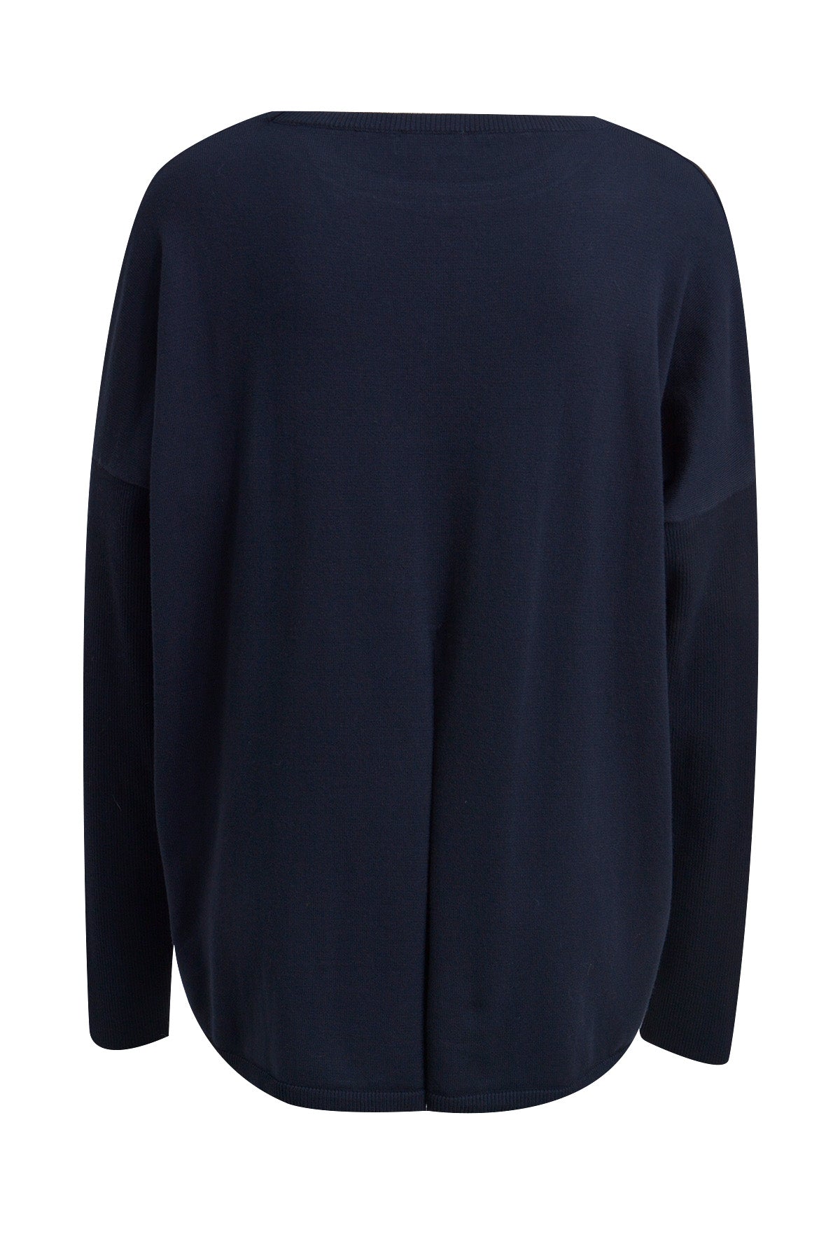 pullover w roundneck, oversized body and 1/1 sleeves