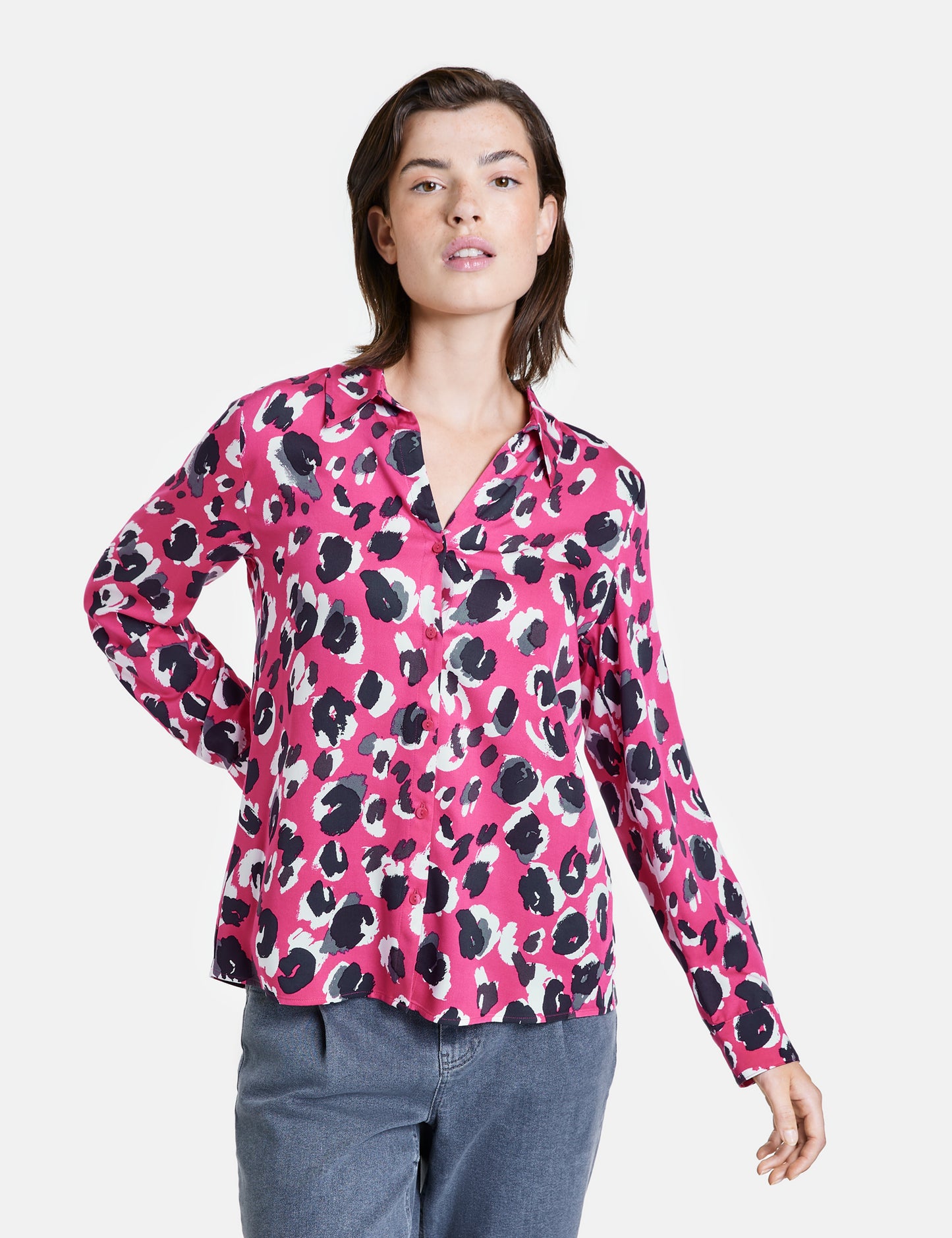 Bluse mit Animal-Print