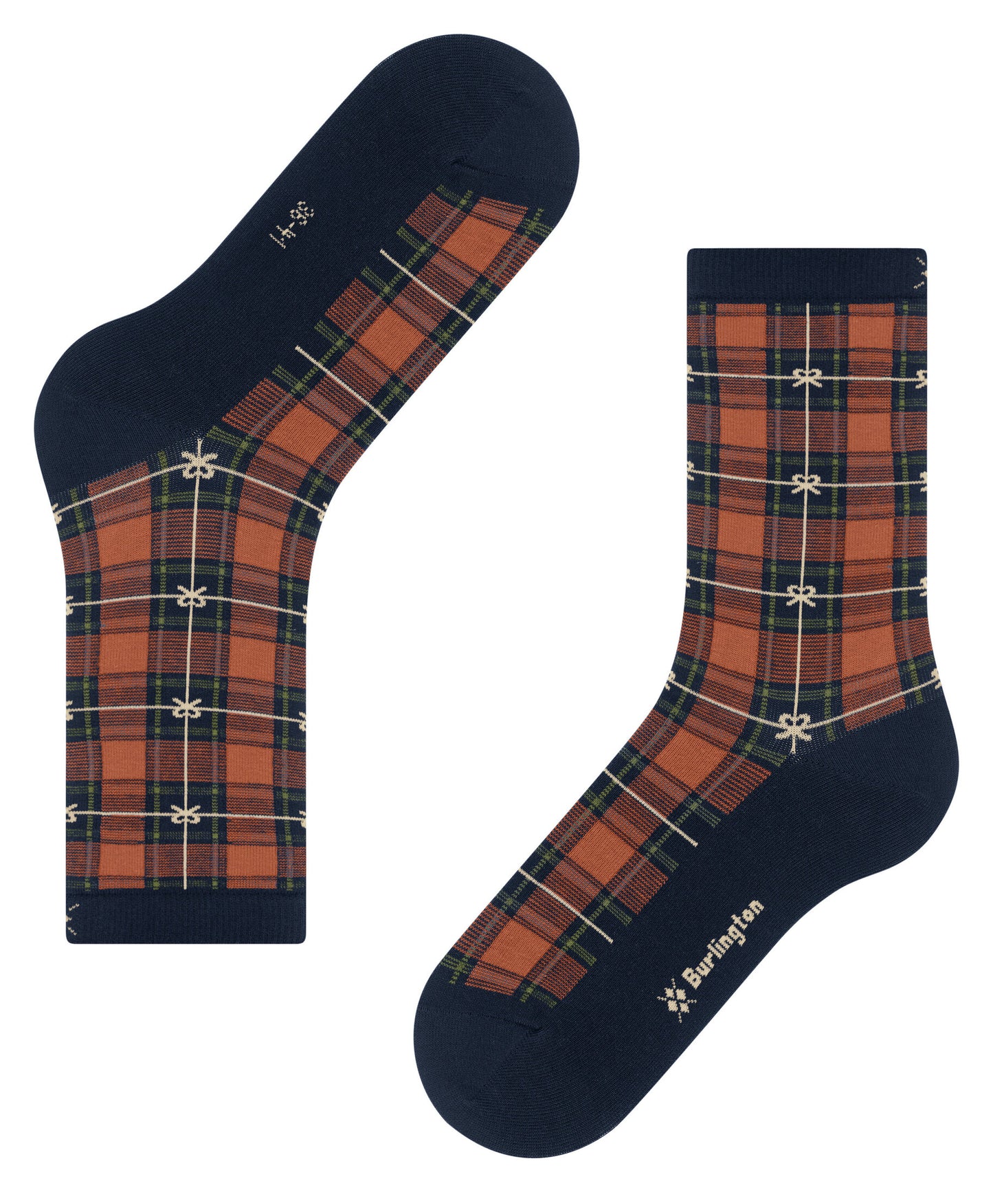 Burlington X-Mas Tartan Damen Socken