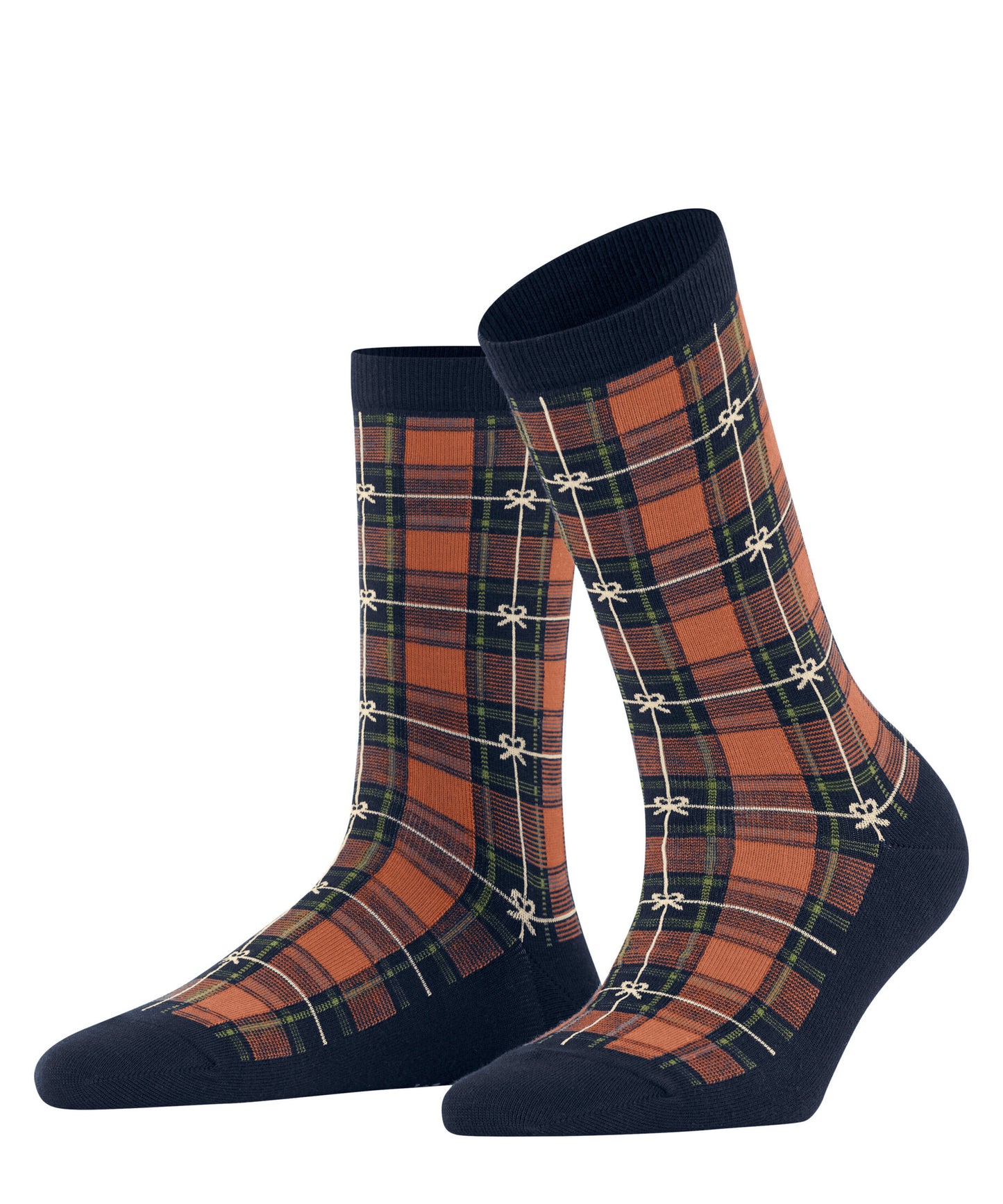 Burlington X-Mas Tartan Damen Socken