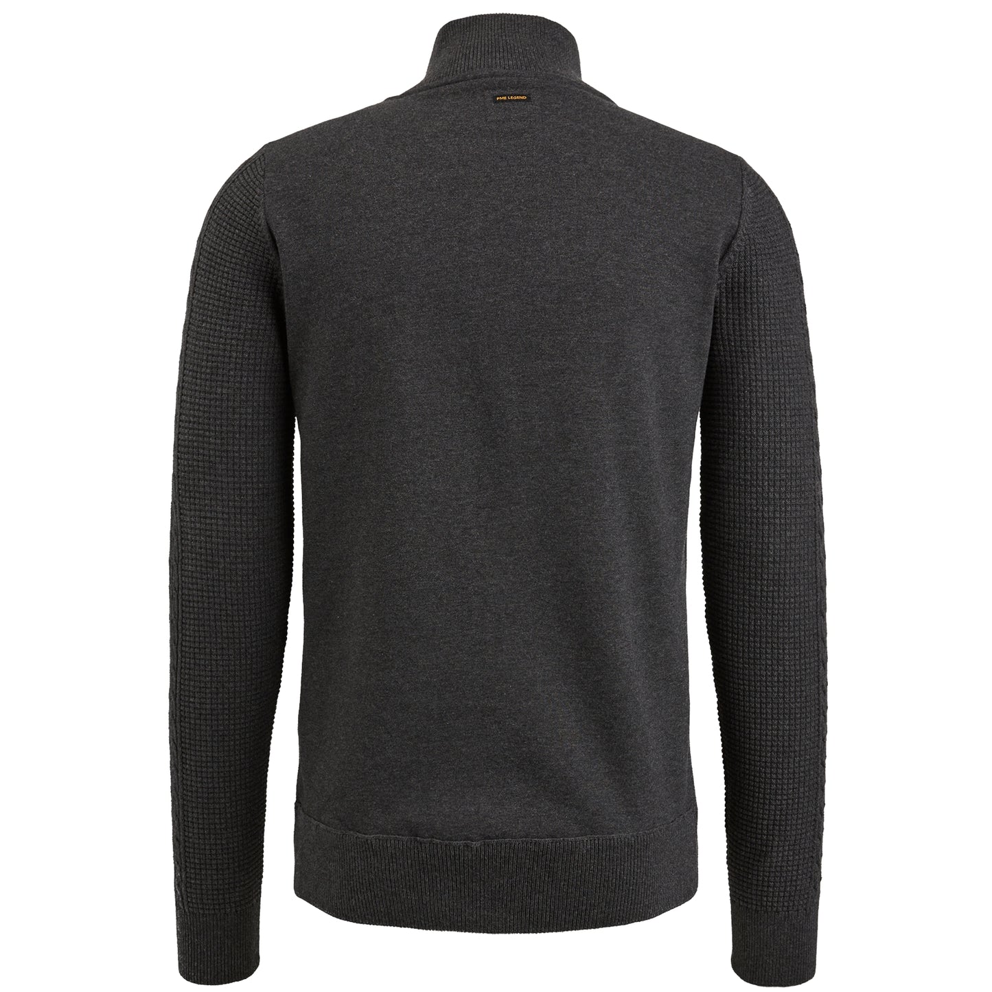 Half zip collar cotton knit