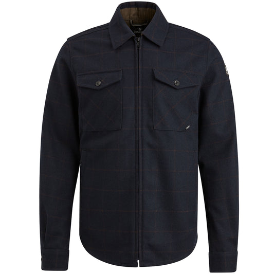 Long Sleeve Shirt Check Fine Woolblend