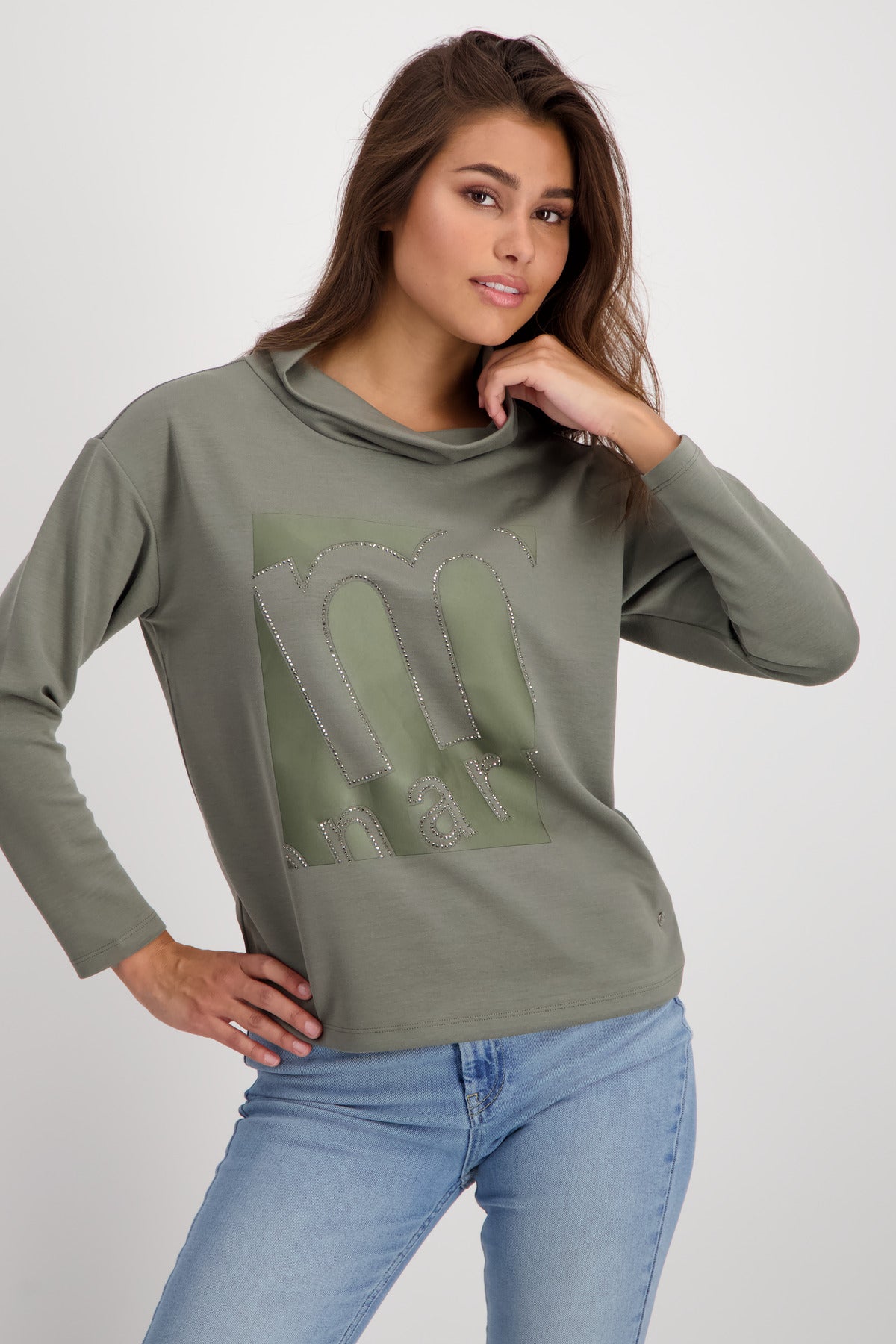 Sweatshirt, frozen green