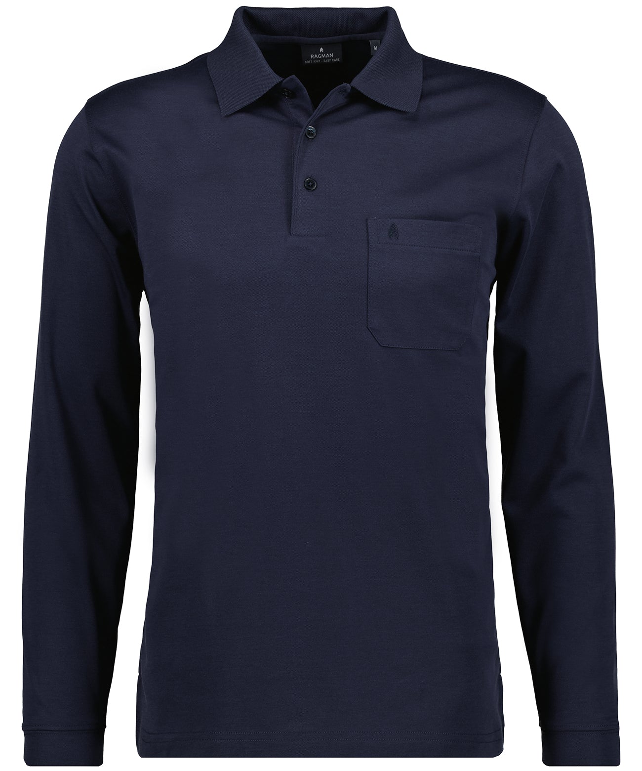 RAGMAN Softknit-Polo langarm