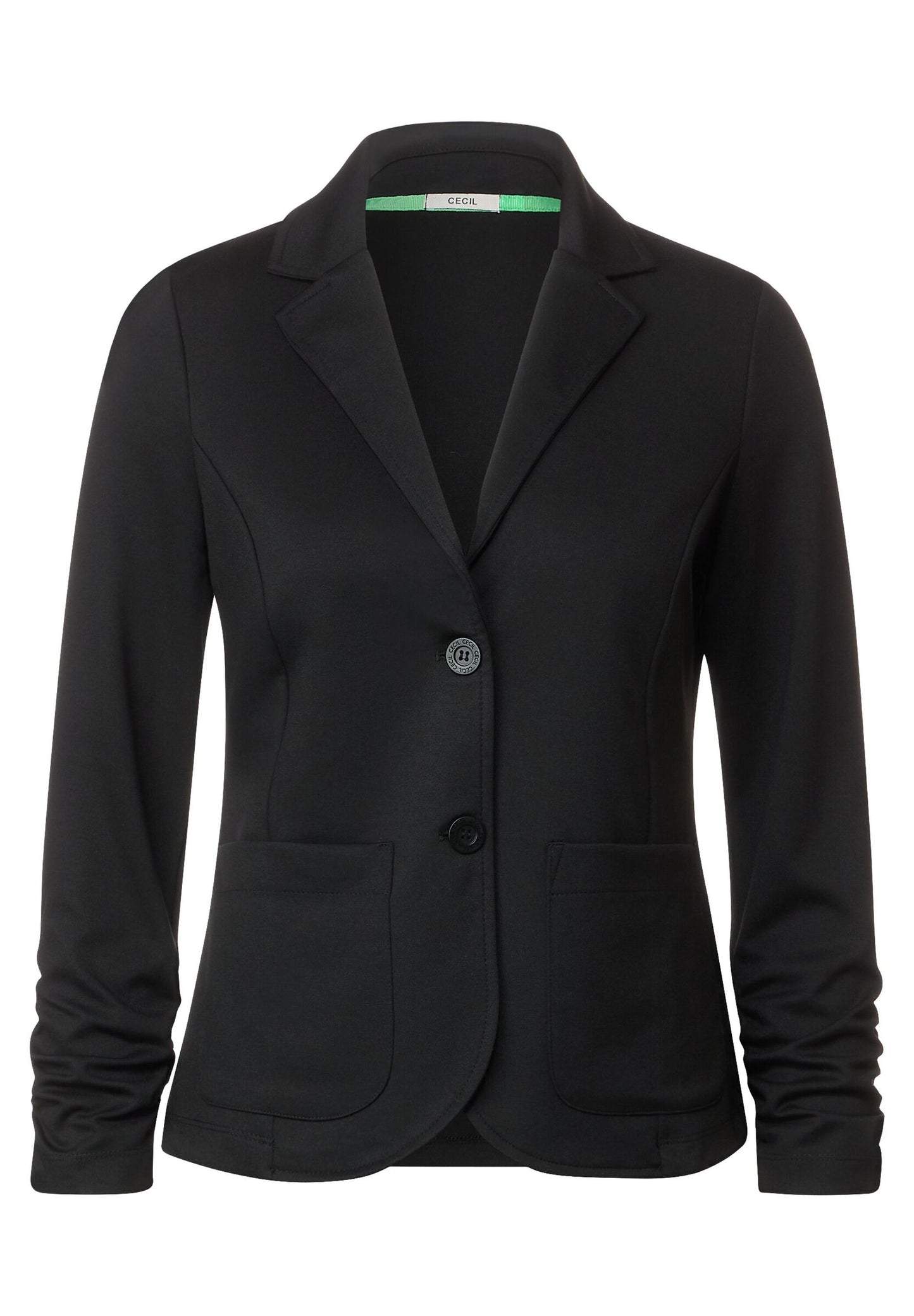 Sweatblazer mit Raffung