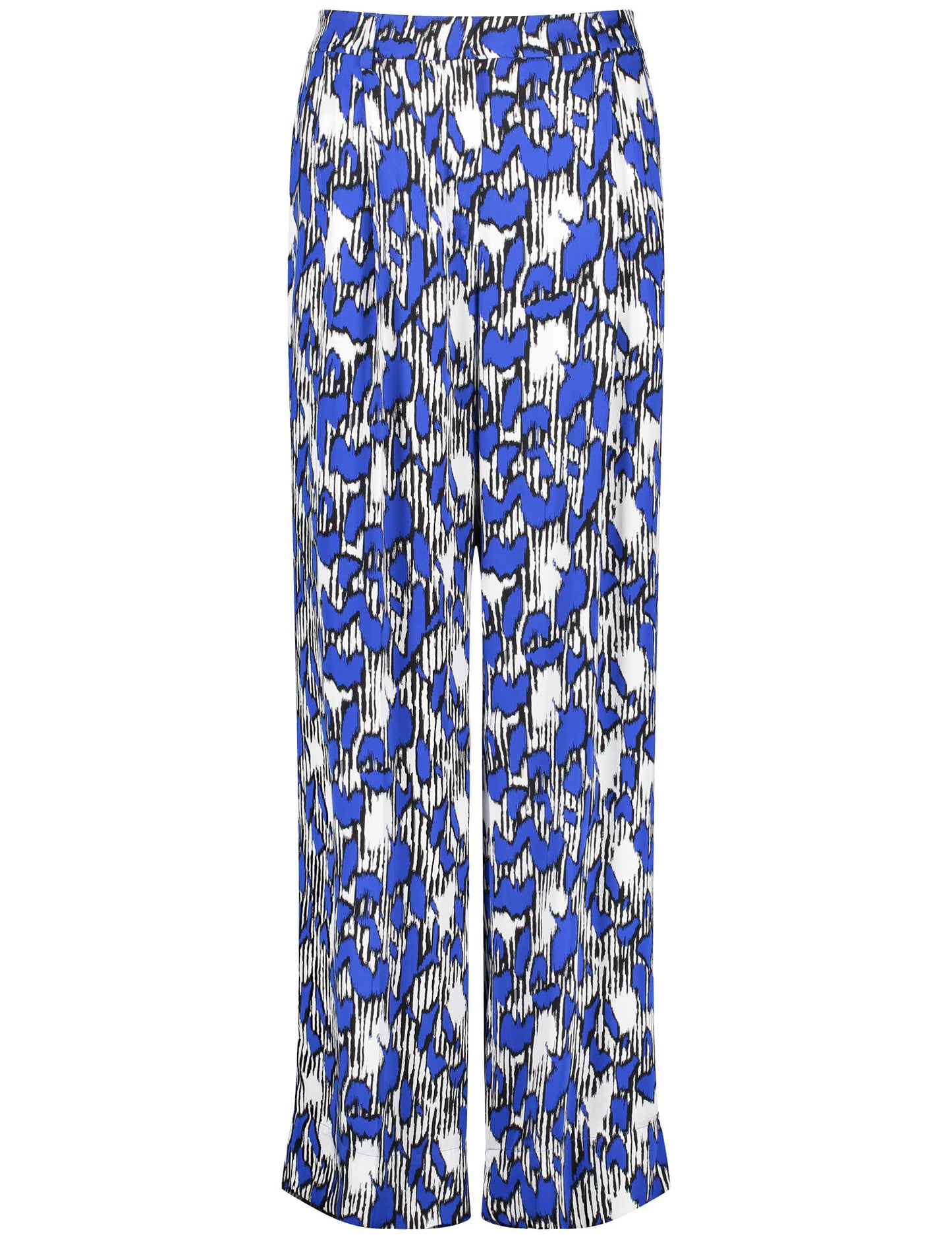 Weite Hose mit Allover-Print Palazzo