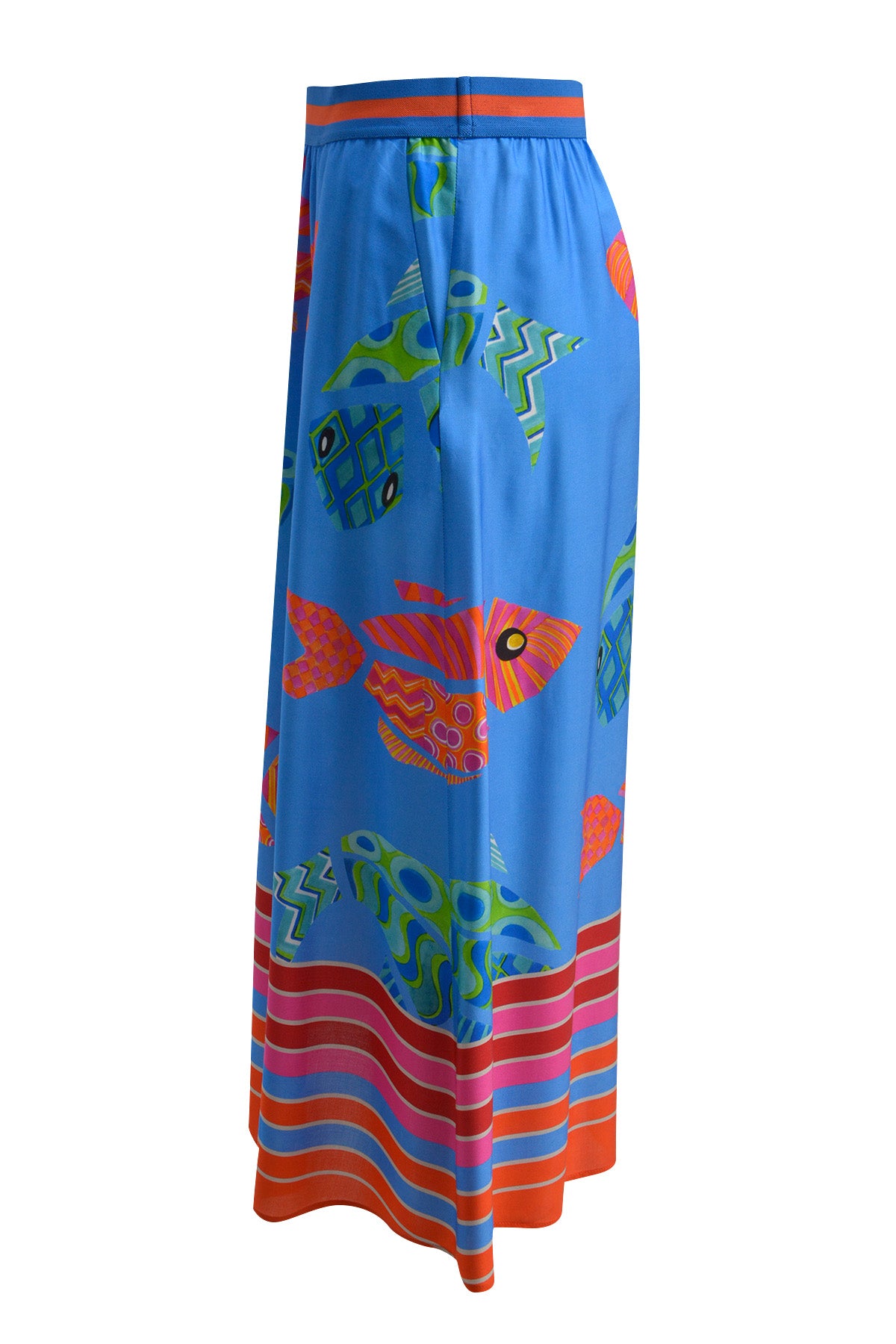 Midiskirt with elastic waist