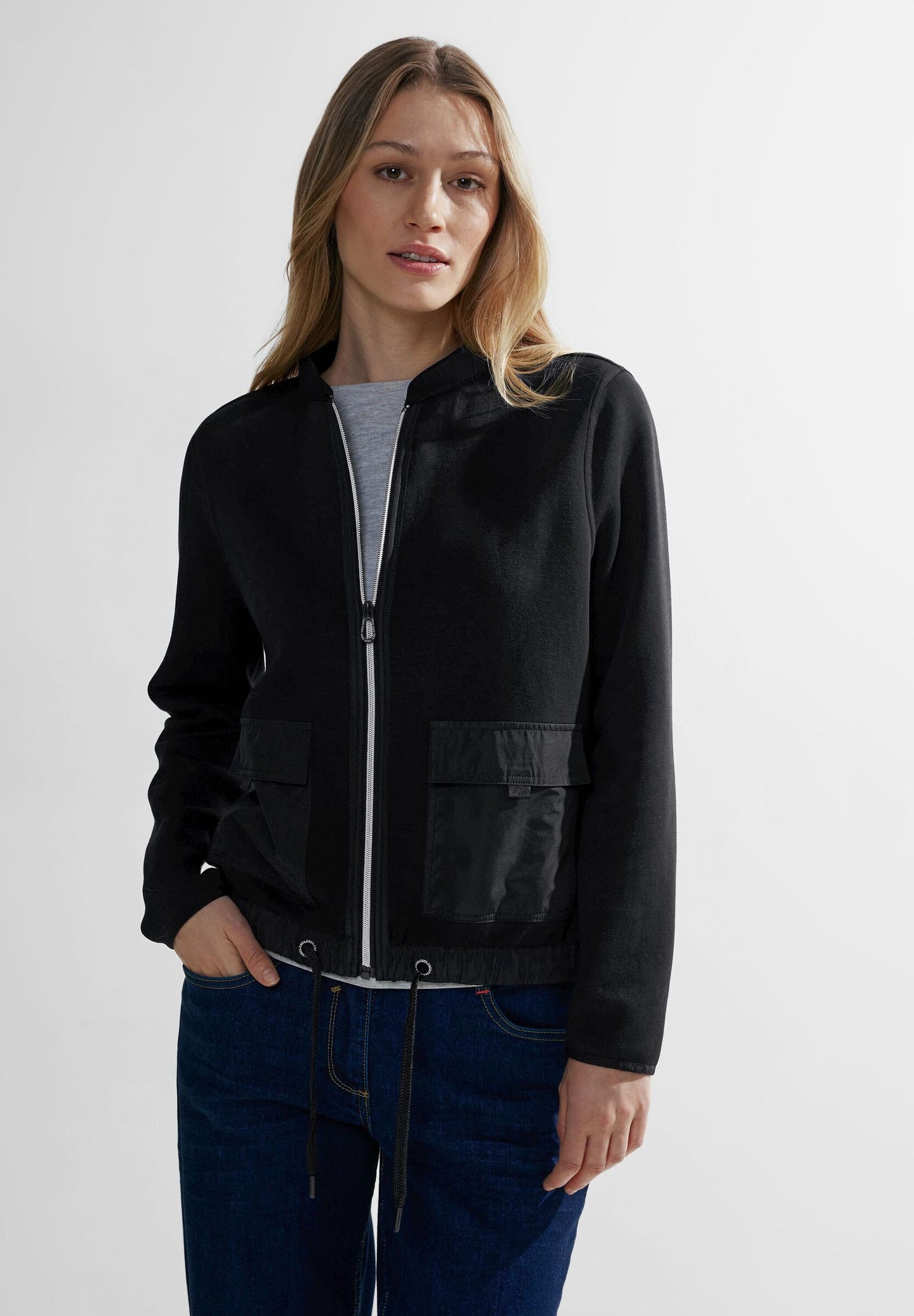 Materialmix Jacke