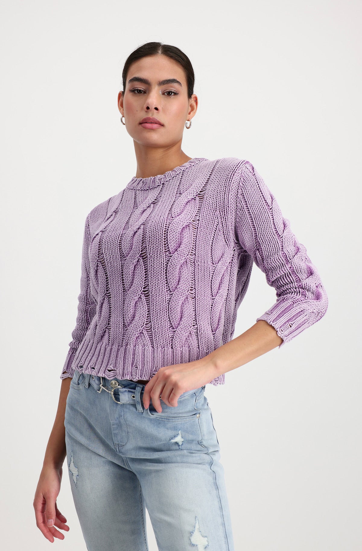 Pullover, lavender rose