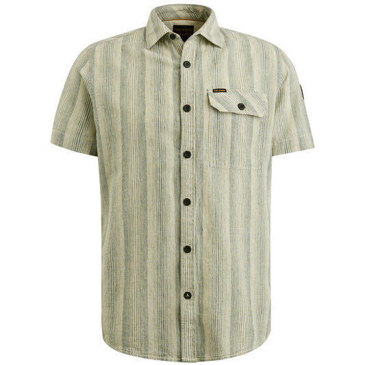 Short Sleeve Shirt Yarn Dyed Stripe