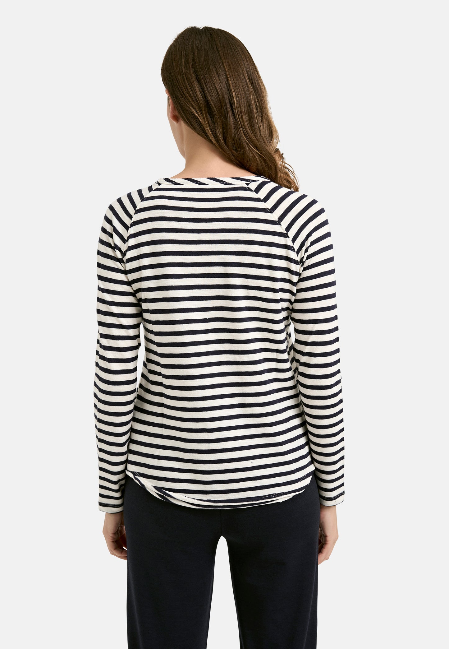 Basic sweat raglan striped