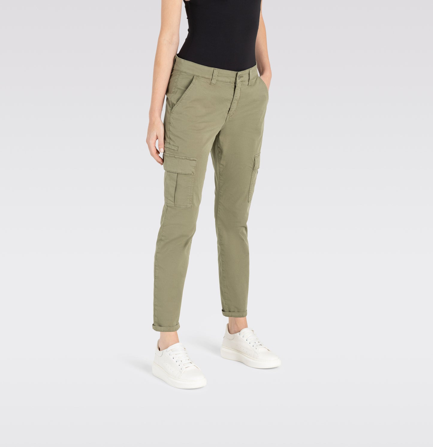 MAC JEANS - RICH CARGO, Authentic stretch gabardine