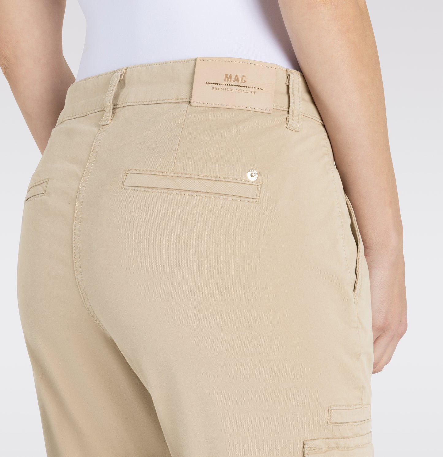 MAC JEANS - RICH CARGO, Authentic stretch gabardine