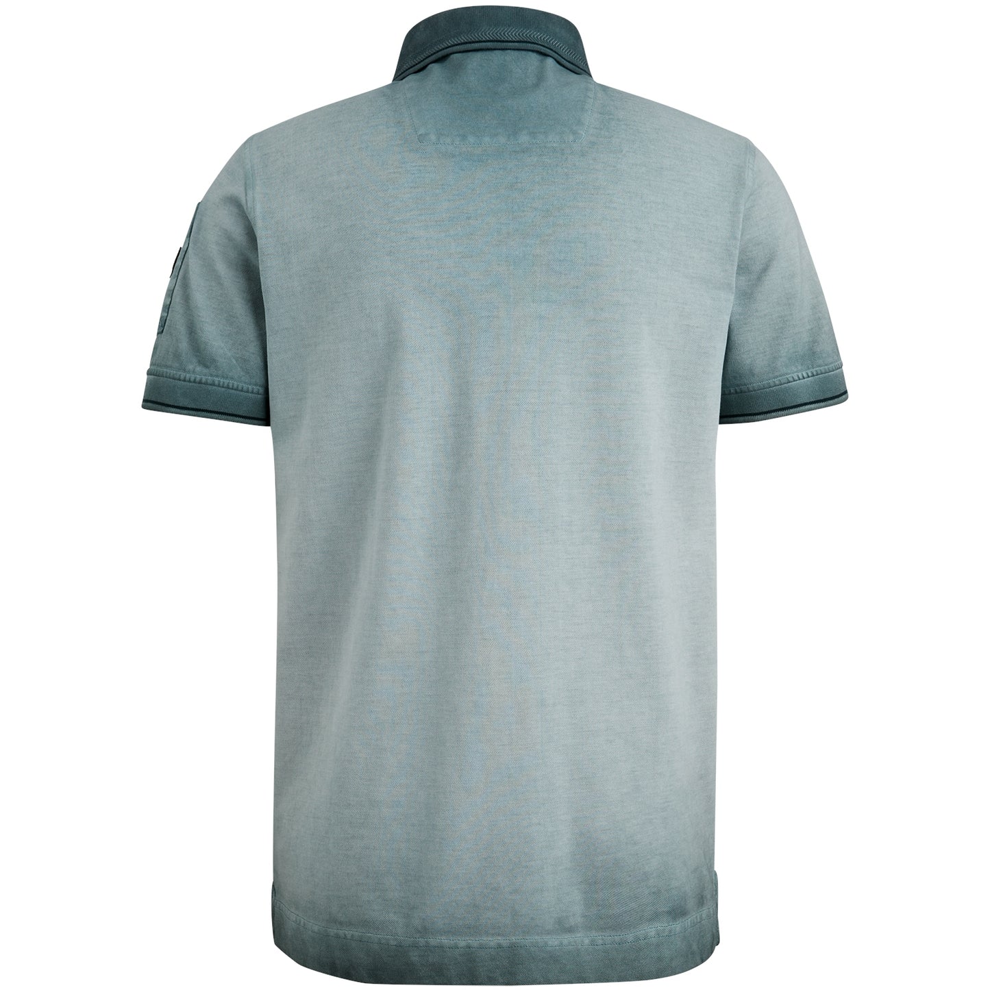 Short sleeve polo light pique cold dye