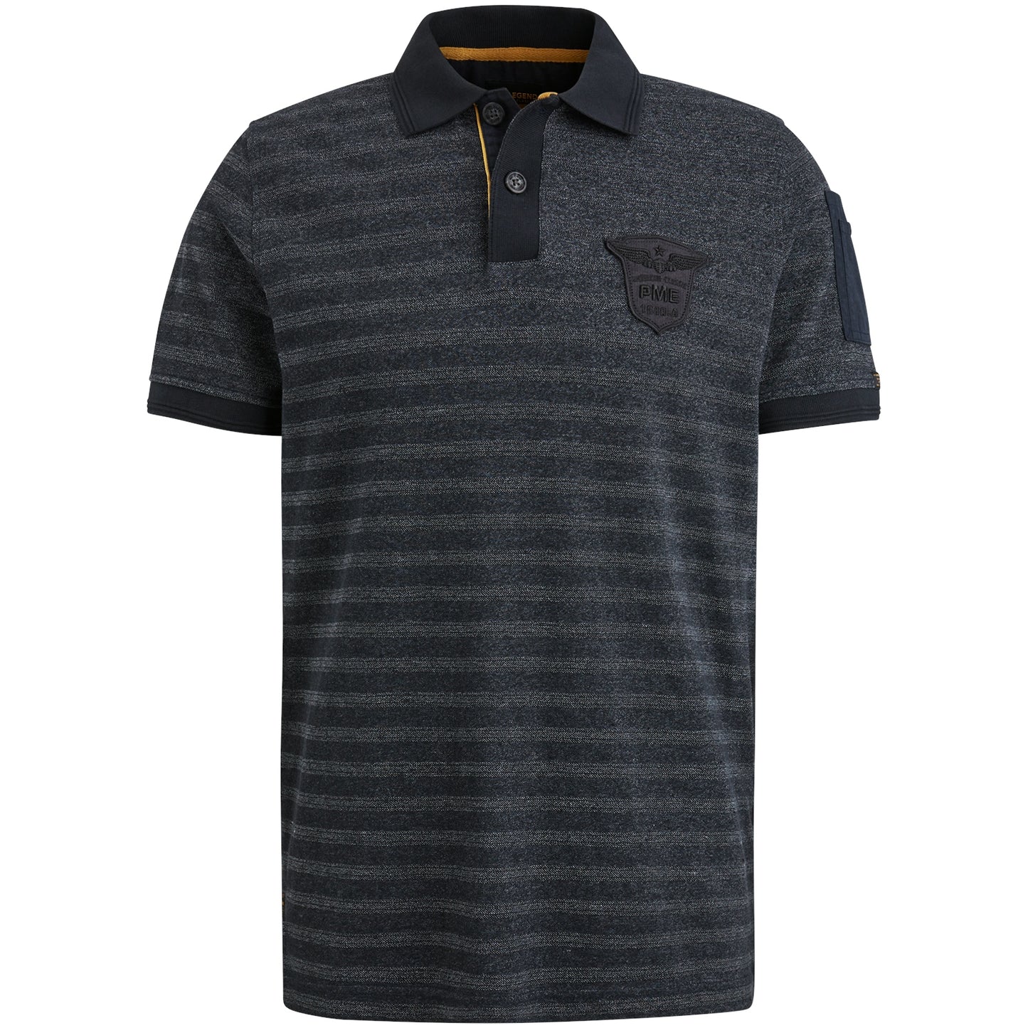 Short sleeve polo jacquard pique