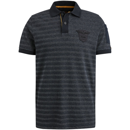 Short sleeve polo jacquard pique