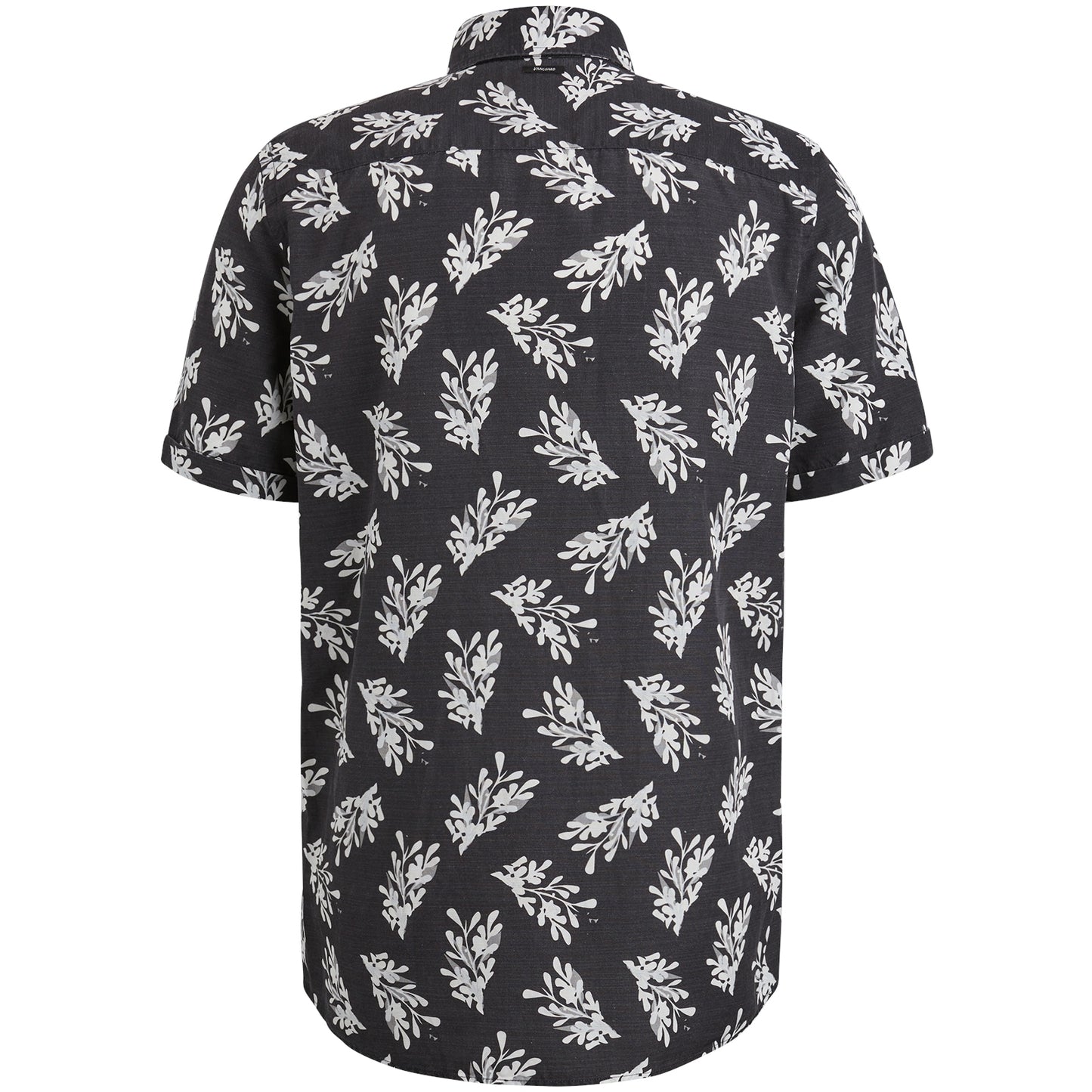 Short Sleeve Shirt Printed Tencel Cotton Linen