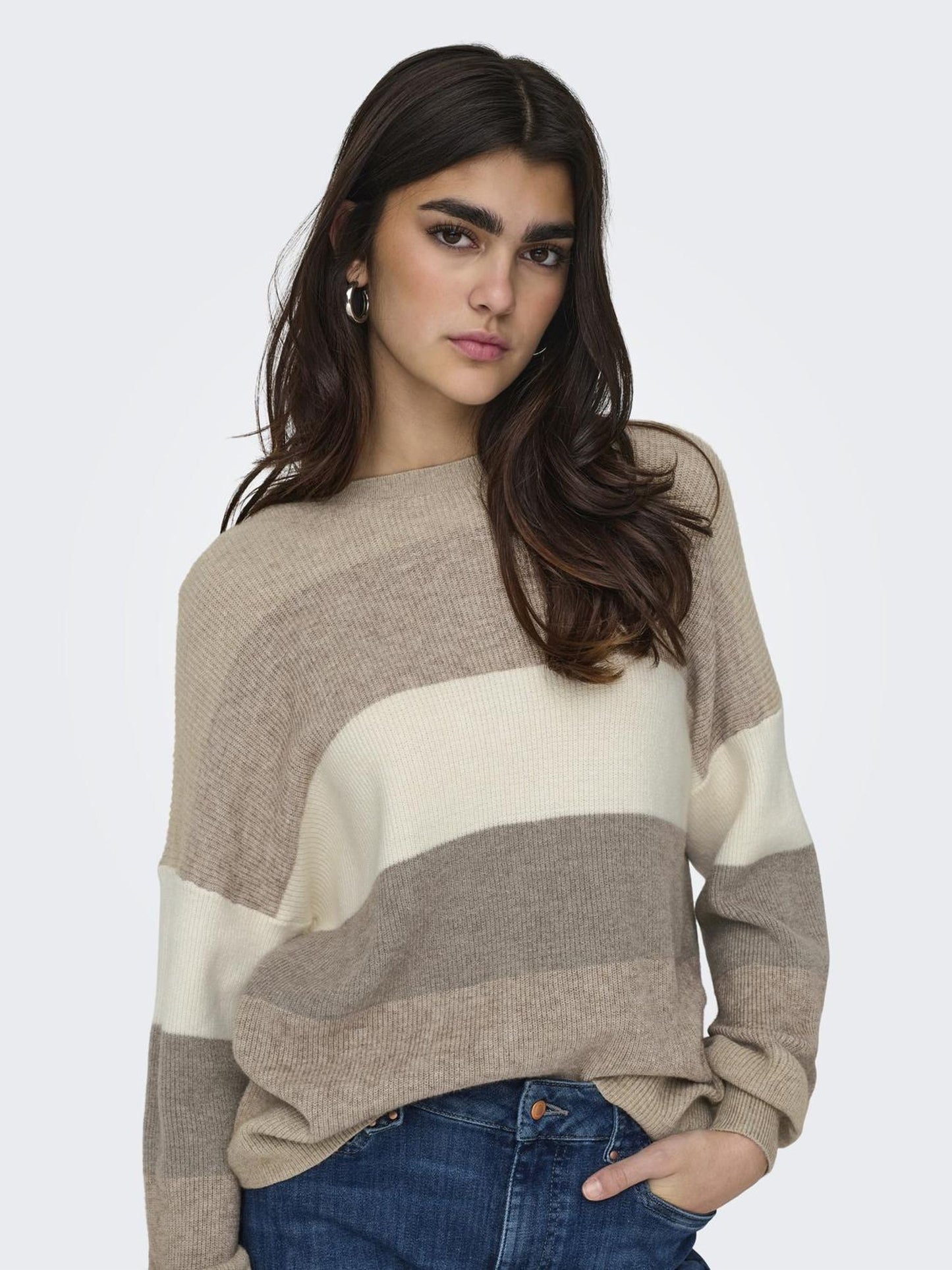 ONLATIA L/S STRIPE PULLOVER KNT NOOS